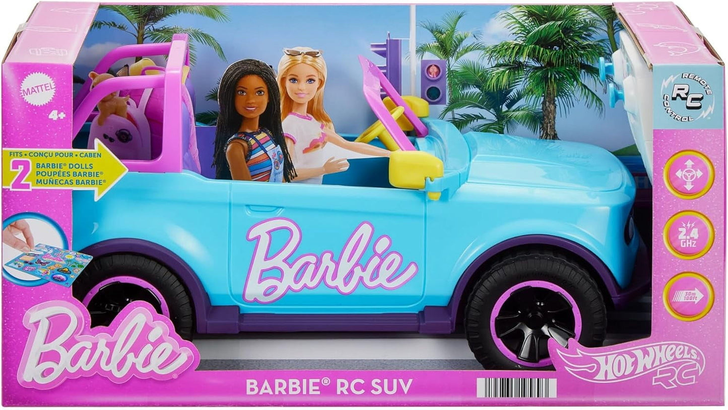 Barbie HOT WHEELS® Battery-Powered RC SUV Vehicle, Blue