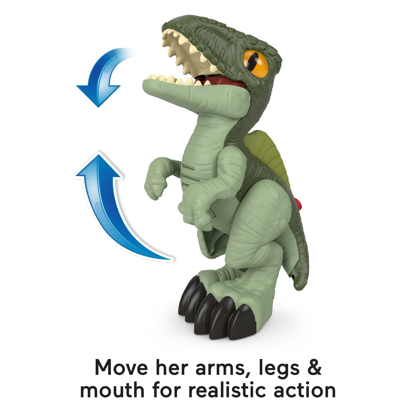 Imaginext Jurassic World Dominion Deluxe Growlin’ Giga XL Dinosaur Toy with Lights & Sounds