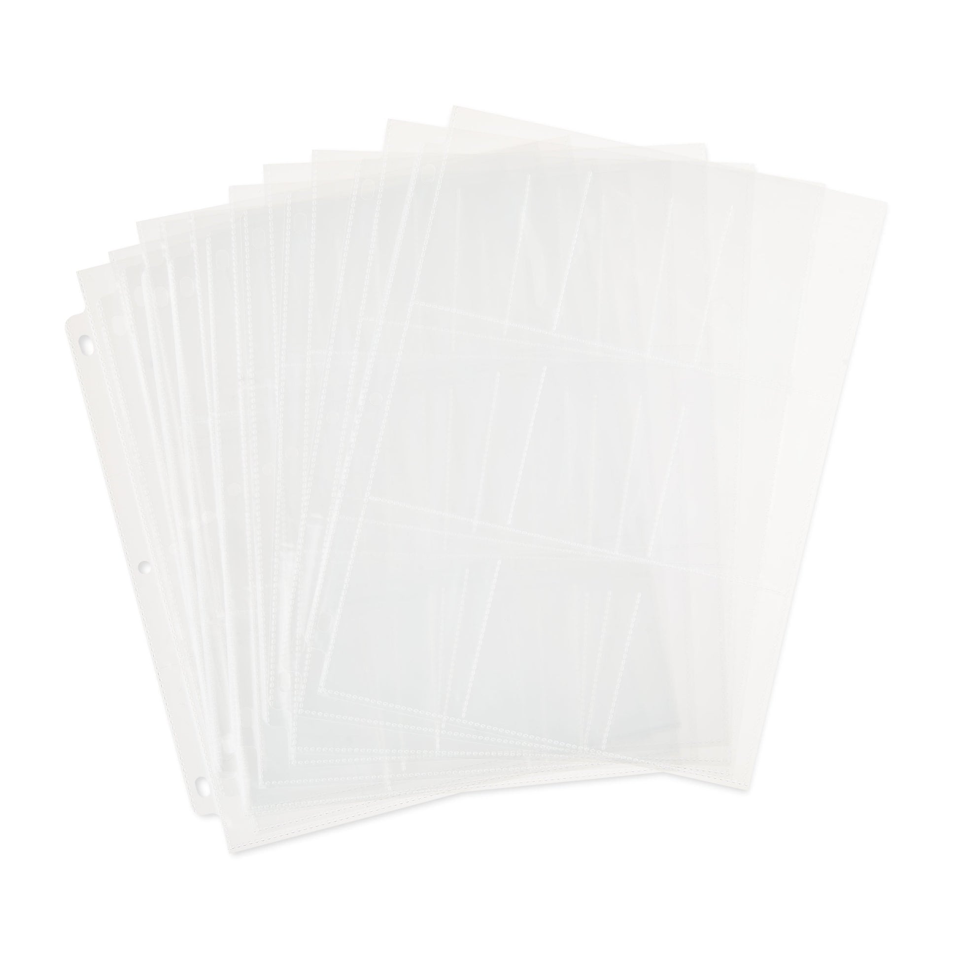 Pen + Gear 9-Pocket Protective Trading Card Pages, 8.5 in x 11 in, Clear, 10 Count