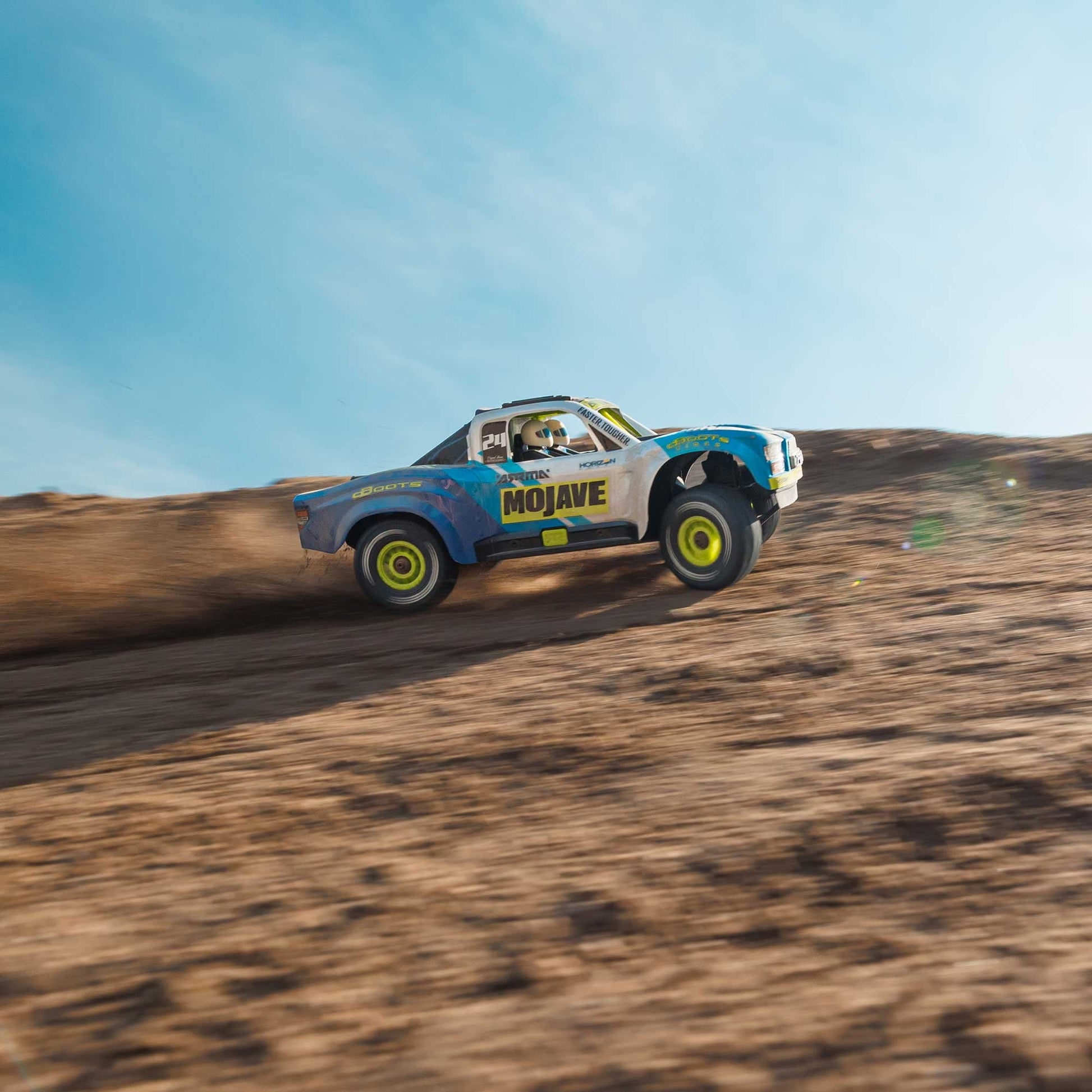 ARRMA MOJAVE GROM 4x4 SMART Small Scale Desert Truck Blue/White ARA2104T2