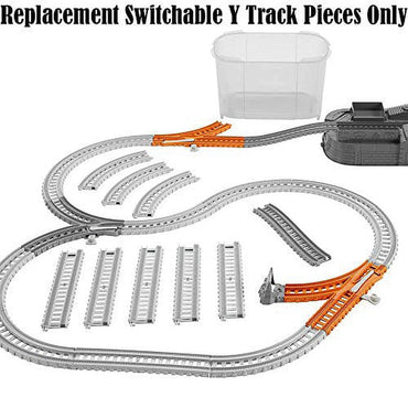 Replacement Parts for Thomas The Train - FXX69 ~ Thomas & Friends Trackmaster Builder Bucket ~ Replacement Switchable Y Track Pieces ~ 1 TL (Left Turn) 1 TR (Right Turn) ~ Orange