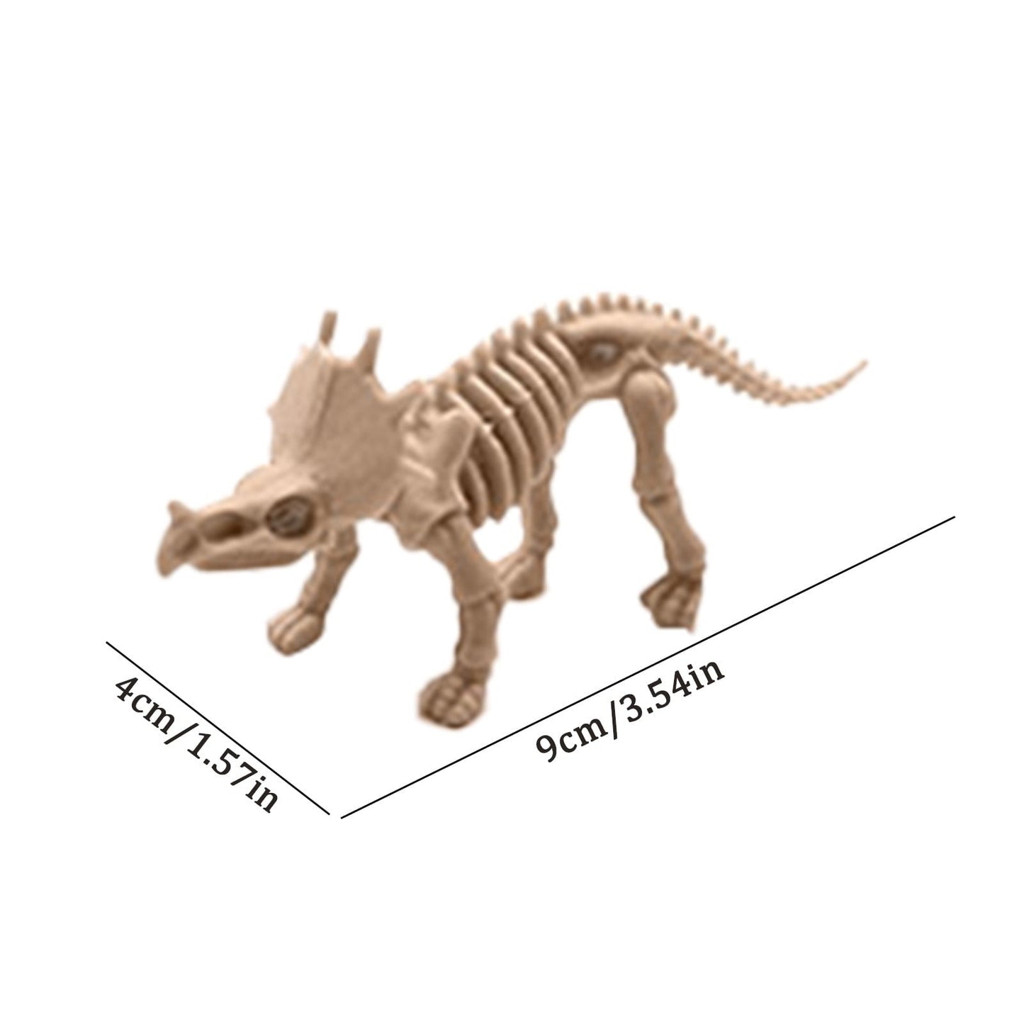 RUIG 12 Pcs Dinosaur Fossil Skeletons Figures - Mini Dinosaur Figurines for Toddler Kids - Dino Bones Cake Topper Party Favors, Ideal Gift for 3 4 5 6 Boys Girls