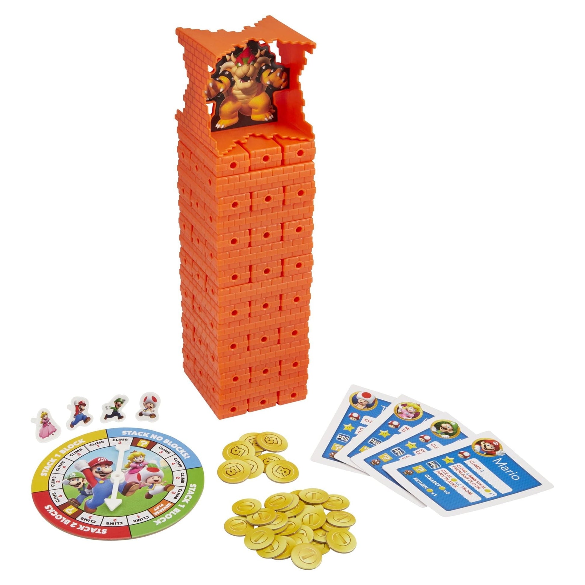 Jenga: Super Mario Board Game for Kids and Family Ages 8 and Up, 2-4 Players