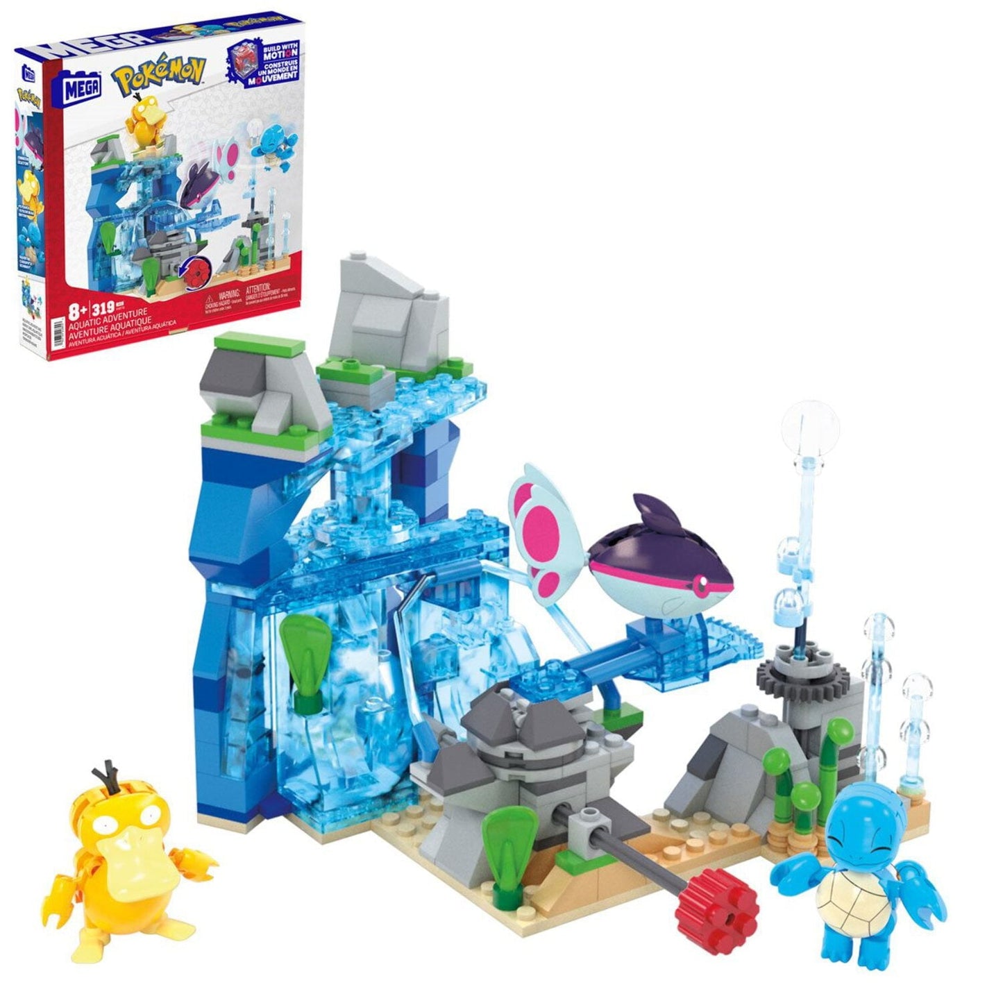 Mega Construx Collectible Pokemon Aquatic Adventure Interlocking Block Building Sets
