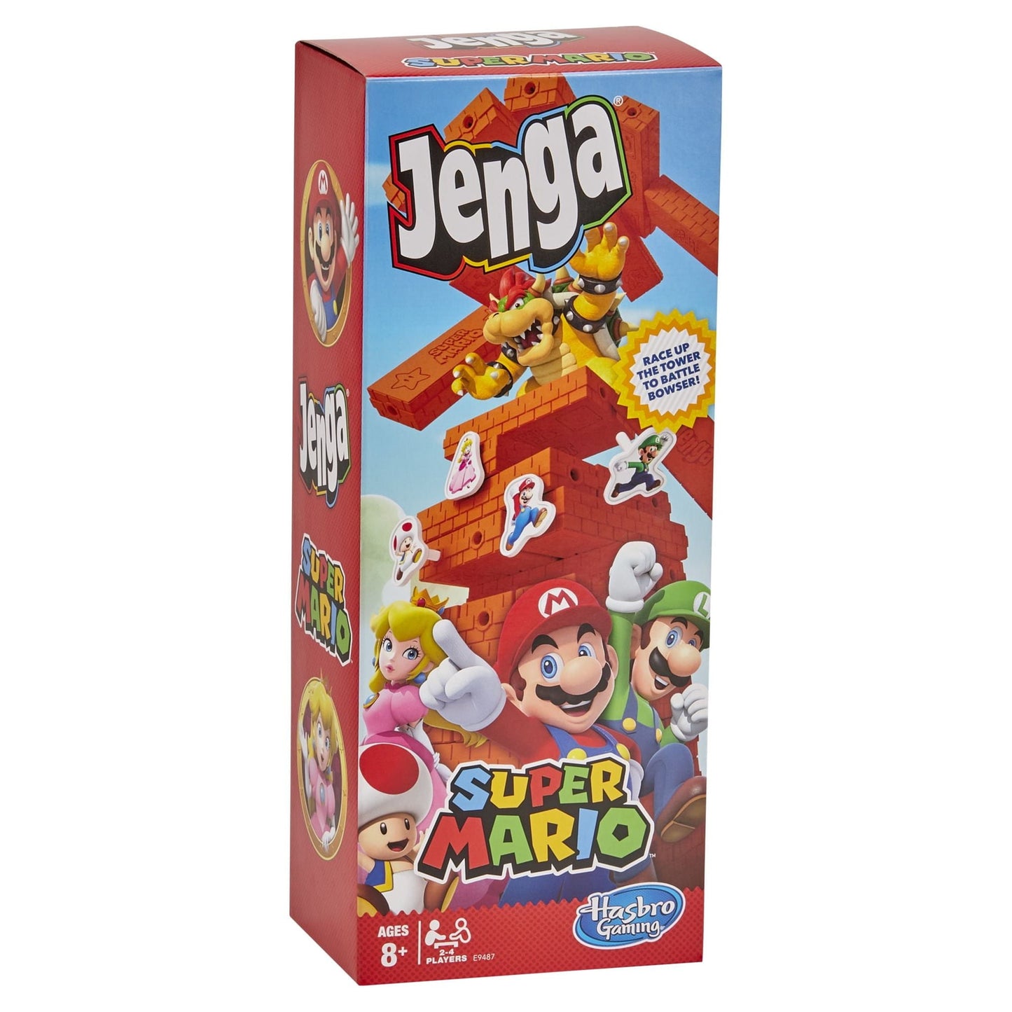 Jenga: Super Mario Board Game for Kids and Family Ages 8 and Up, 2-4 Players