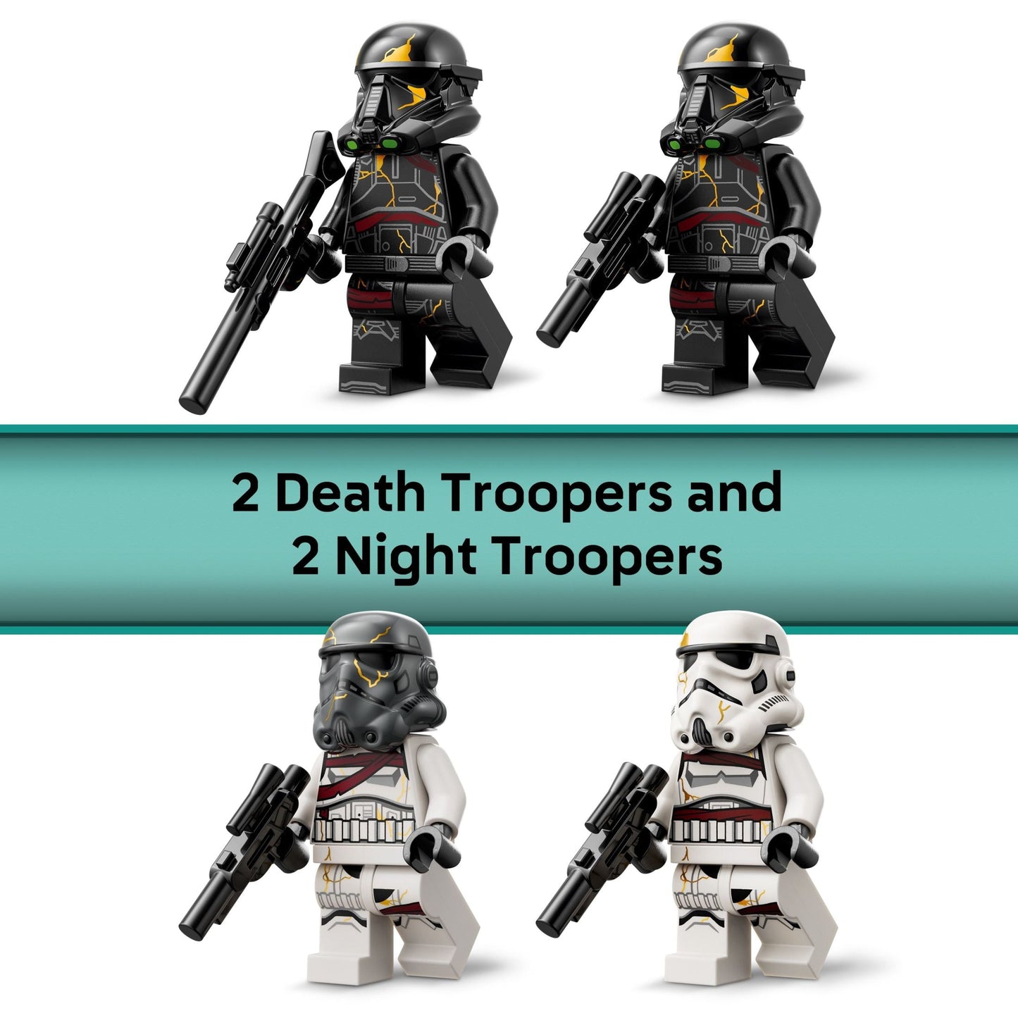 LEGO Star Wars Death Trooper & Night Trooper Battle Pack Kids Toy - Building Set for Pretend Play - Ahsoka Series Model Kit for Boys and Girls, Ages 6+ - Birthday Gift Idea for Movie Fans -75412