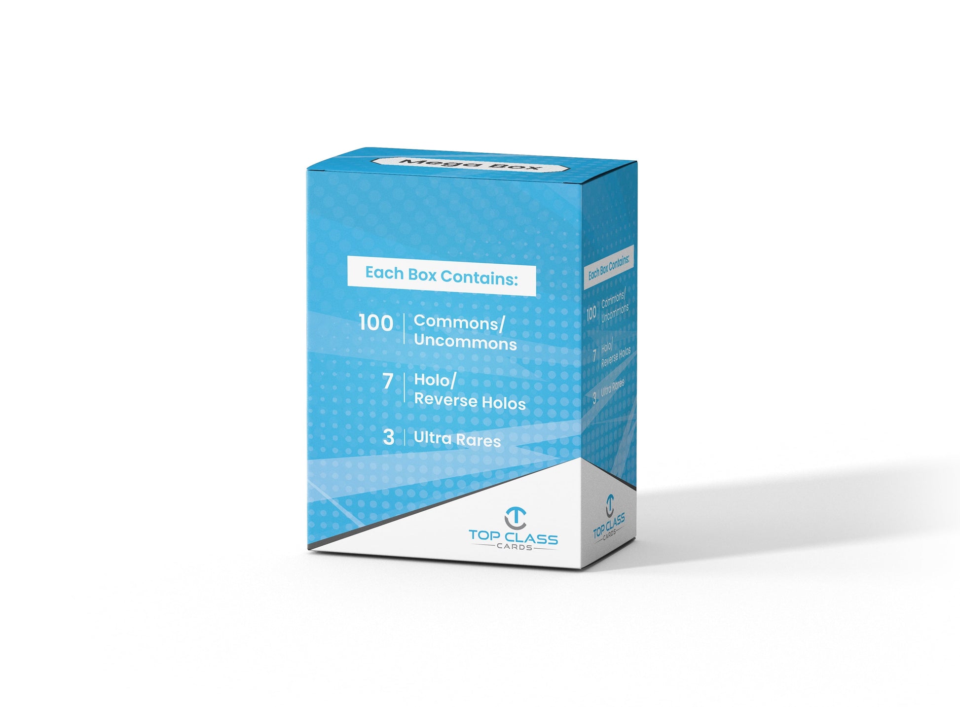 Top Class Cards Mega Box | 100 Cards | 3 Guaranteed Ultra Rares | 7 Holo Cards | Compatible with Pokemon Cards