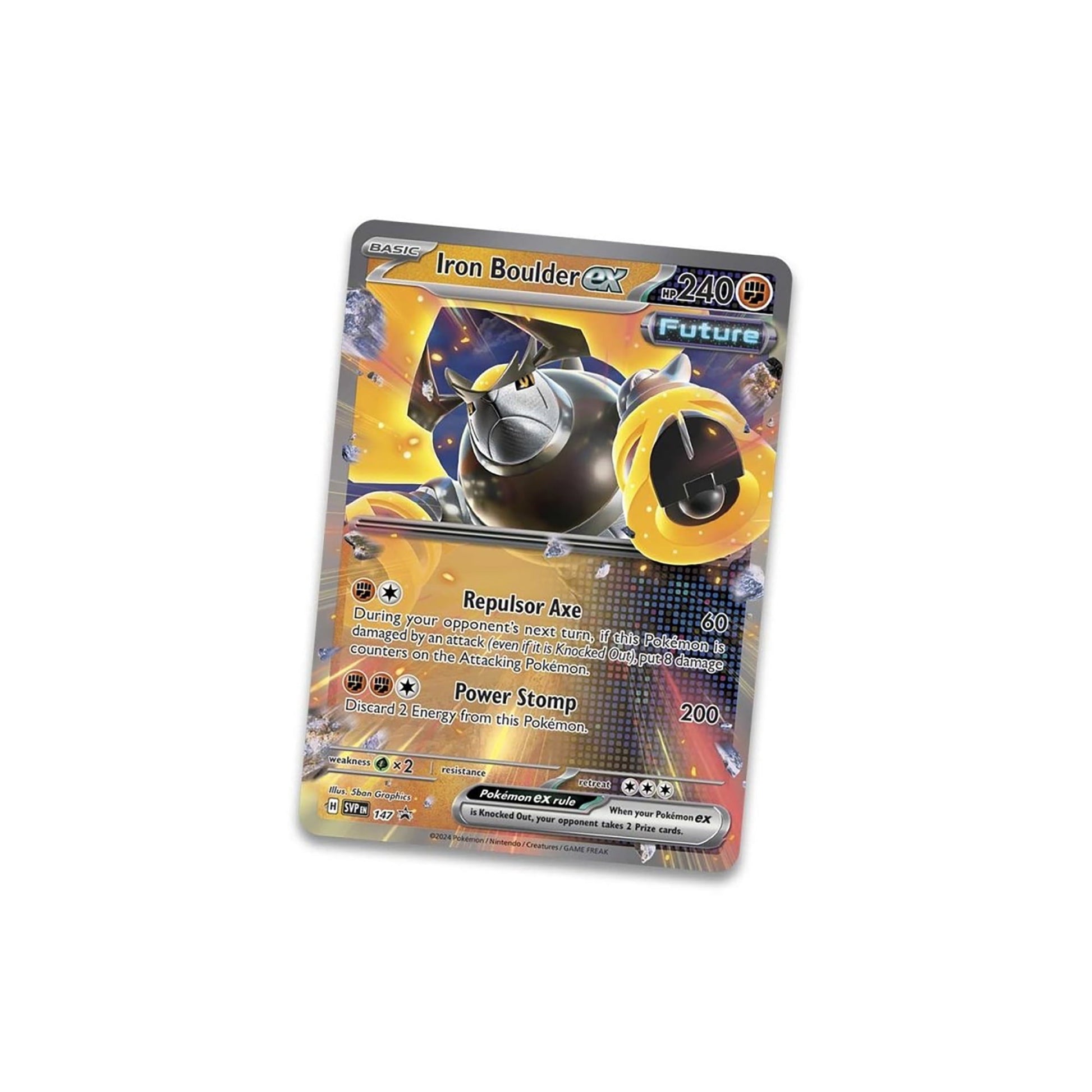 Pokemon Trading Card Games Paradox Destinies Iron Boulder ex Tin