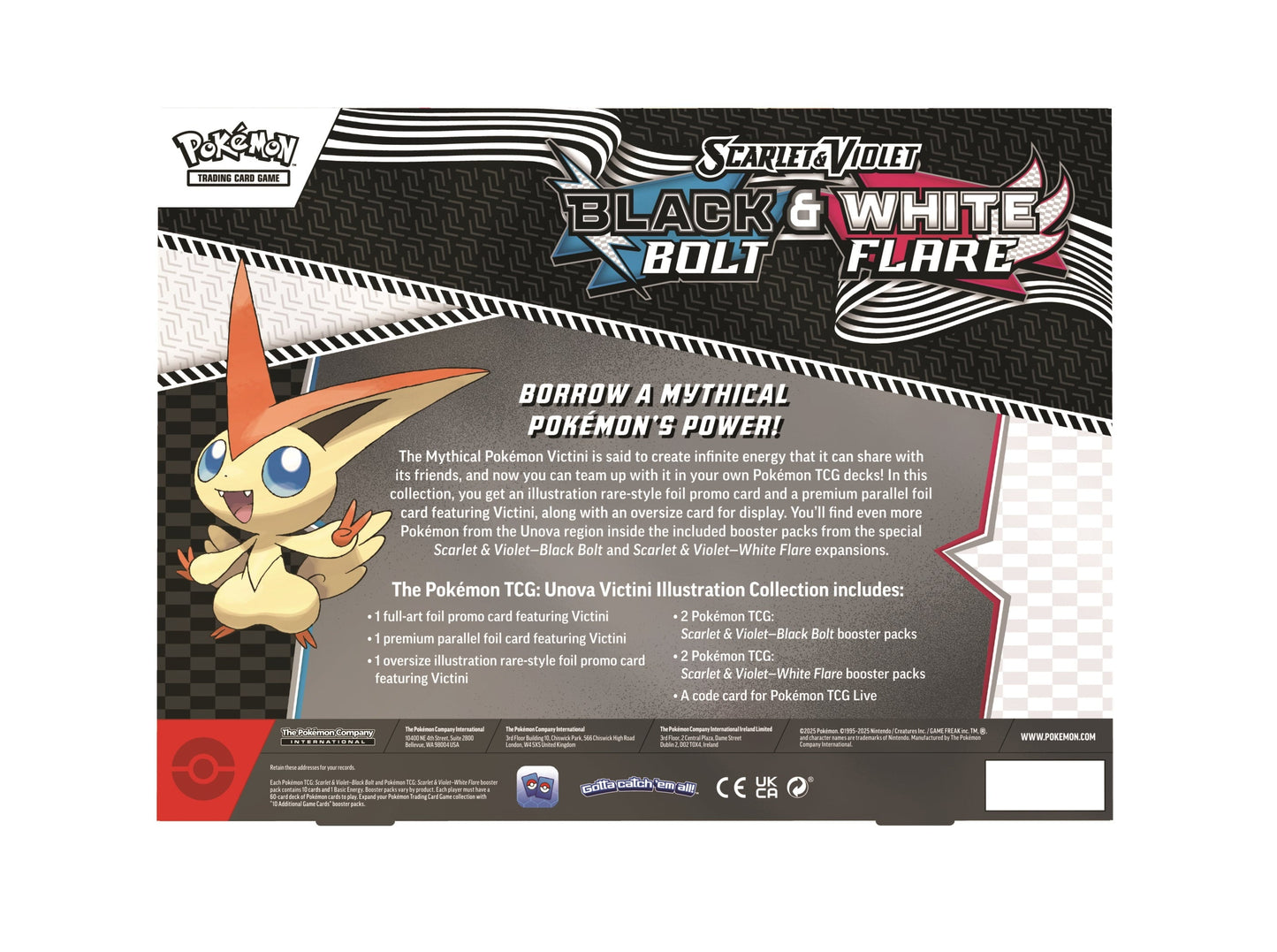 (6 pack) Pokemon Trading Card Games Scarlet Violet 10.5 Unova Victini Illustration Collection