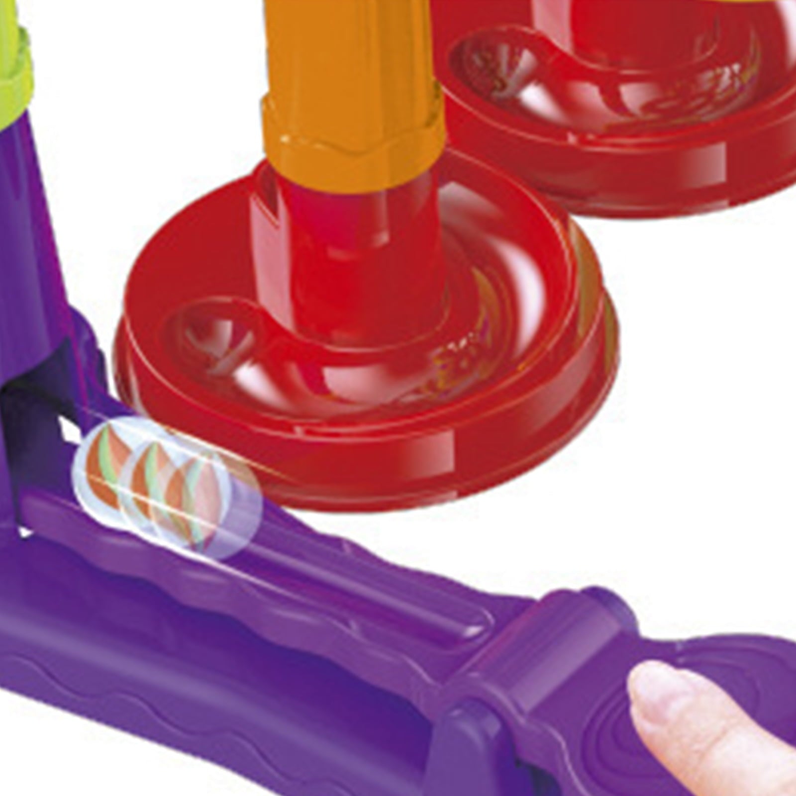 Hinzonek 113PCS kid Marble Run Race Coaster Set, Marble Run Railway Toys Construction Toys Building Blocks Set Marble Run Race Coaster Maze Toys for Kids,Gift for Boys Girls