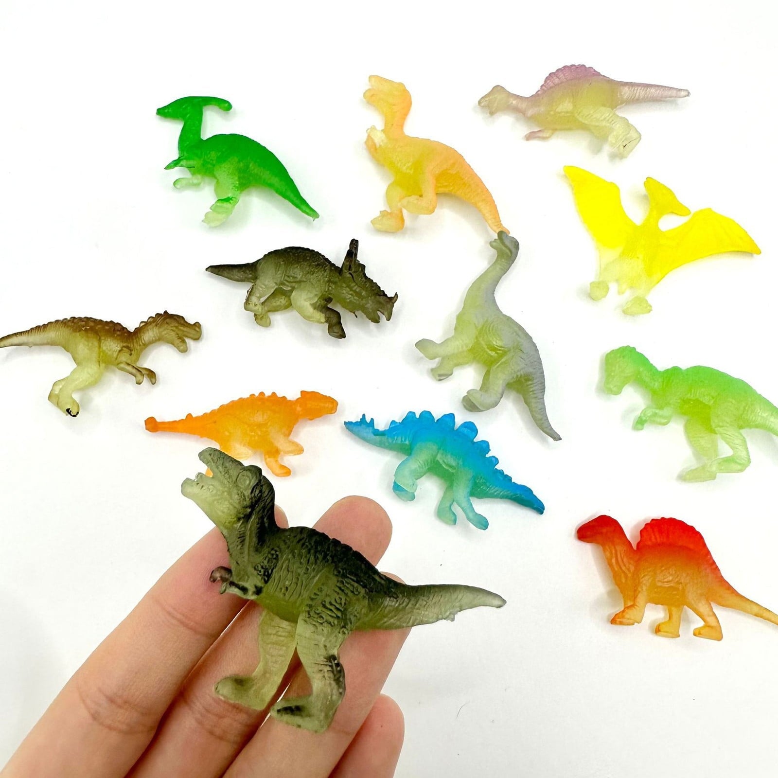 Toddler Toys Kids Toys Gift, Night Light Mini Dinosaur Party Pack Plastic Education Animals Funny Gifts Preschool School Carnival Award