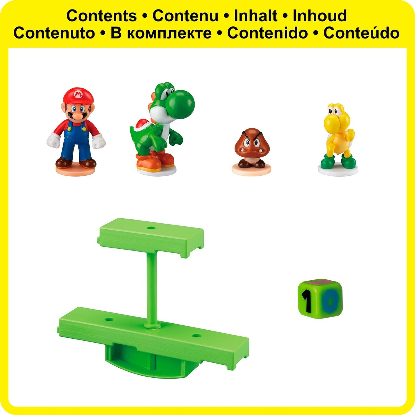 Epoch Games Super Mario Balancing Game - Ground Stage, Tabletop Skill Game with Collectible Super Mario Action Figures