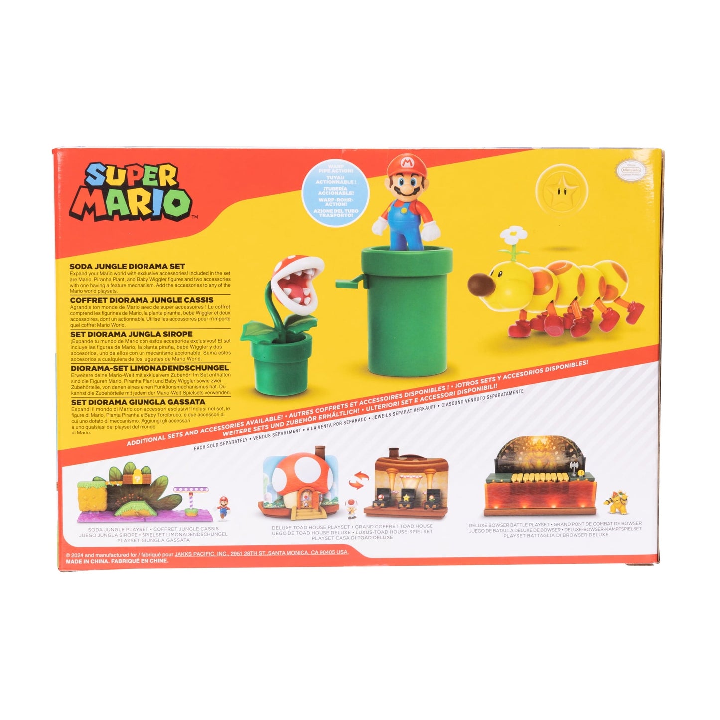 World of Nintendo Super Mario 2.5 inch Action Figure Playset Soda Jungle Diorama