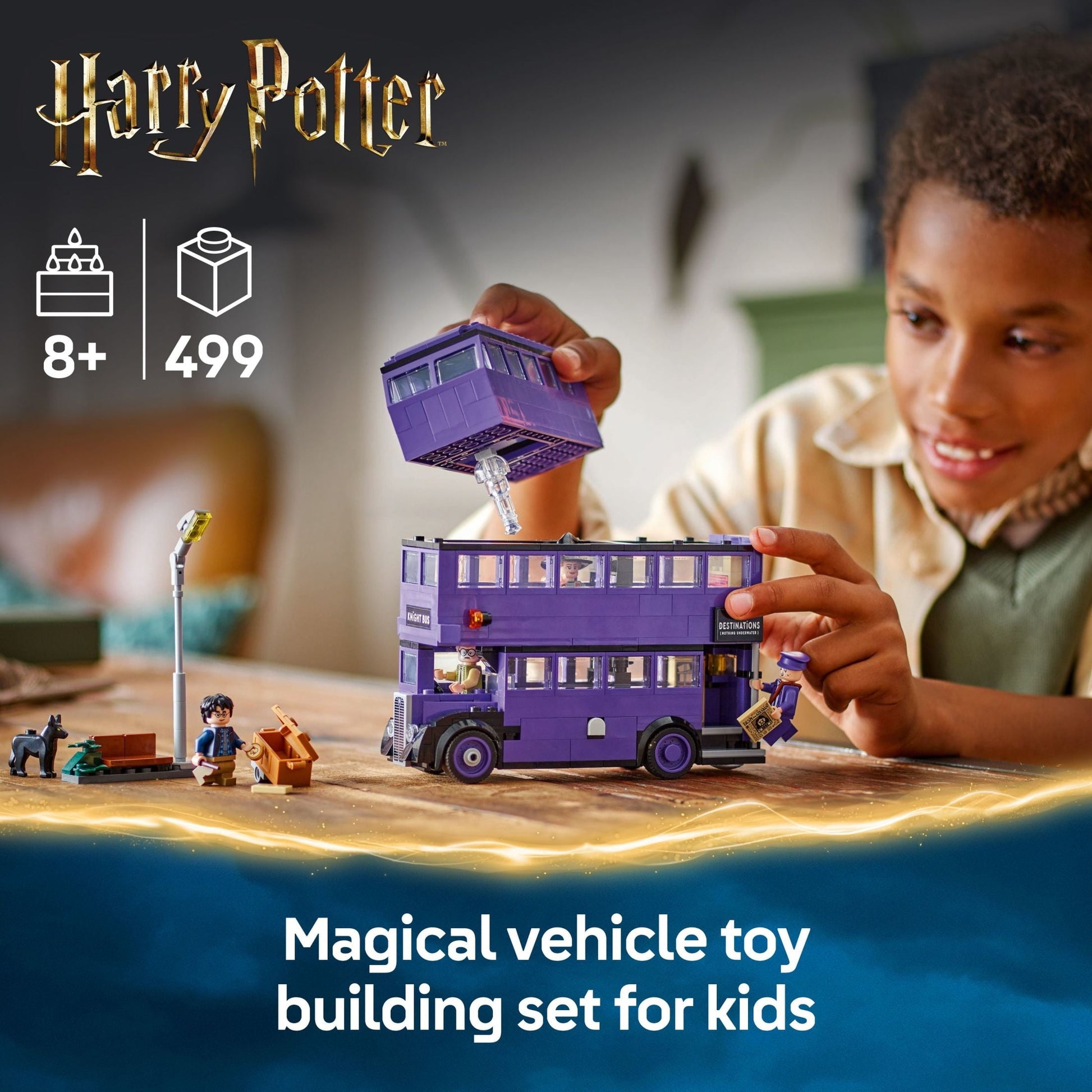 LEGO Harry Potter Knight Bus Adventure - Building Toy for Kids, Boys, and Girls, Ages 8+ - Iconic Bus from Harry Potter and the Prisoner of Azkaban - with 5 Minifigures - Birthday Gift Idea - 76446