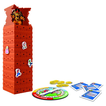 Jenga: Super Mario Board Game for Kids and Family Ages 8 and Up, 2-4 Players