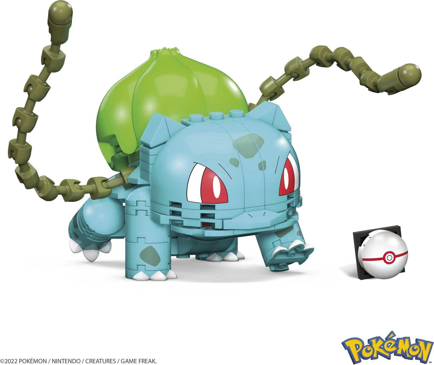 MEGA Pokemon Building Toy Kit Bulbasaur (175 Pieces) with 1 Action Figure for Kids