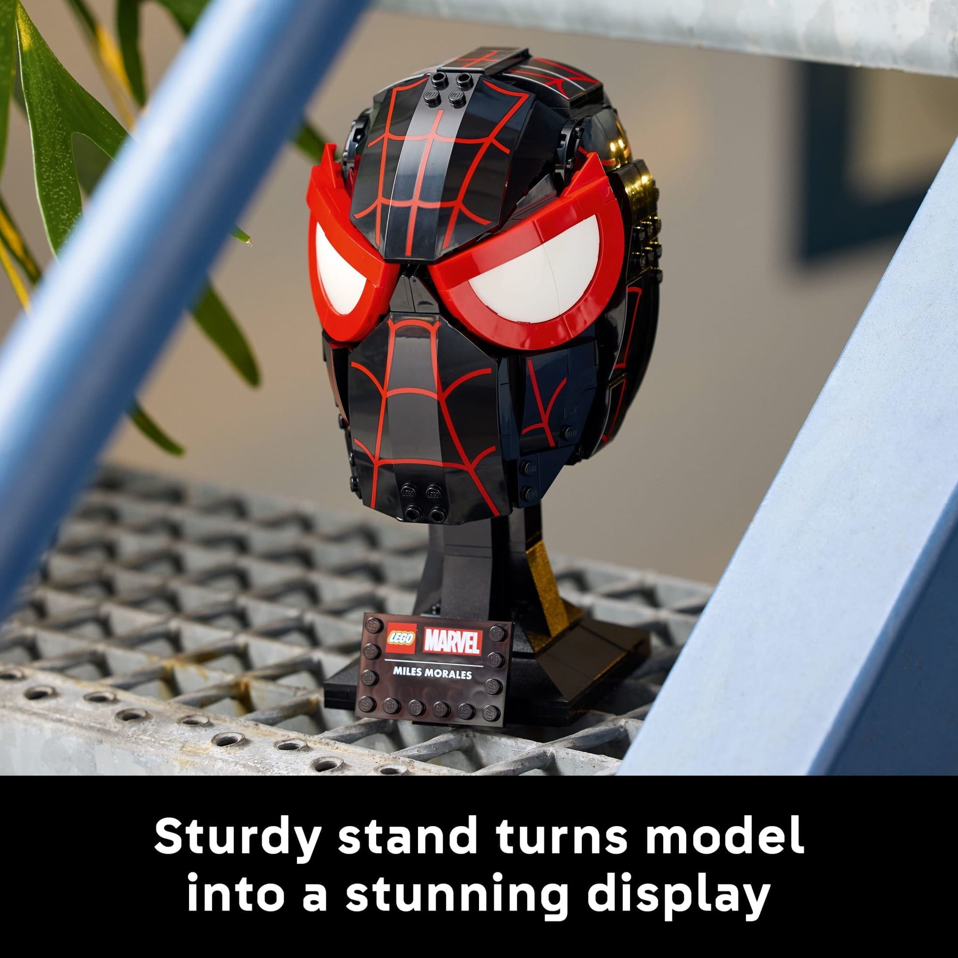 LEGO Marvel Miles Morales’ Mask Building Set - Spiderman Room Decor & Movie Collectible - Building Blocks for Adults, Ages 18+ - Gift for Christmas - 76329