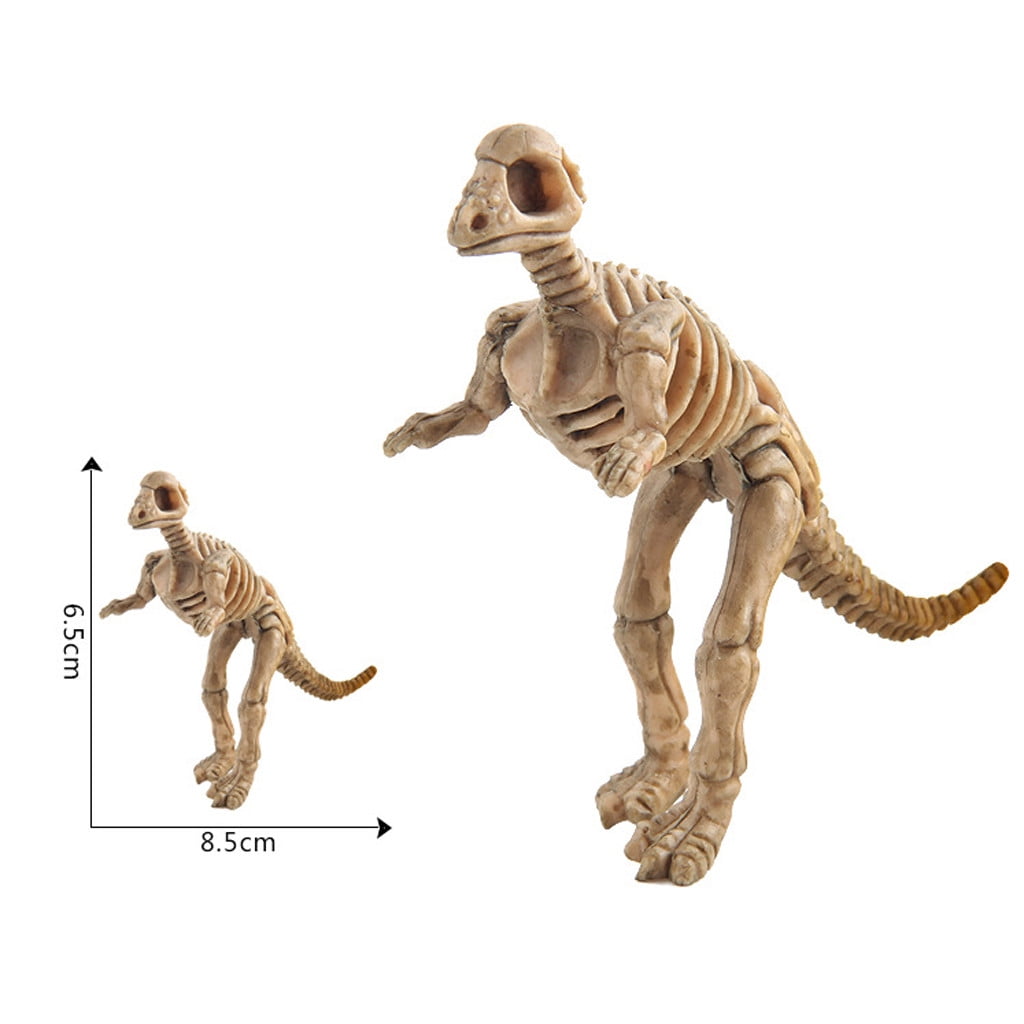 Ke1Clo 12PCS Dinosaur Fossil Skeletons, Assorted Dinosaur Skeleton Toys Small Dinosaur Figures Plastic Dinosaur Party Favors