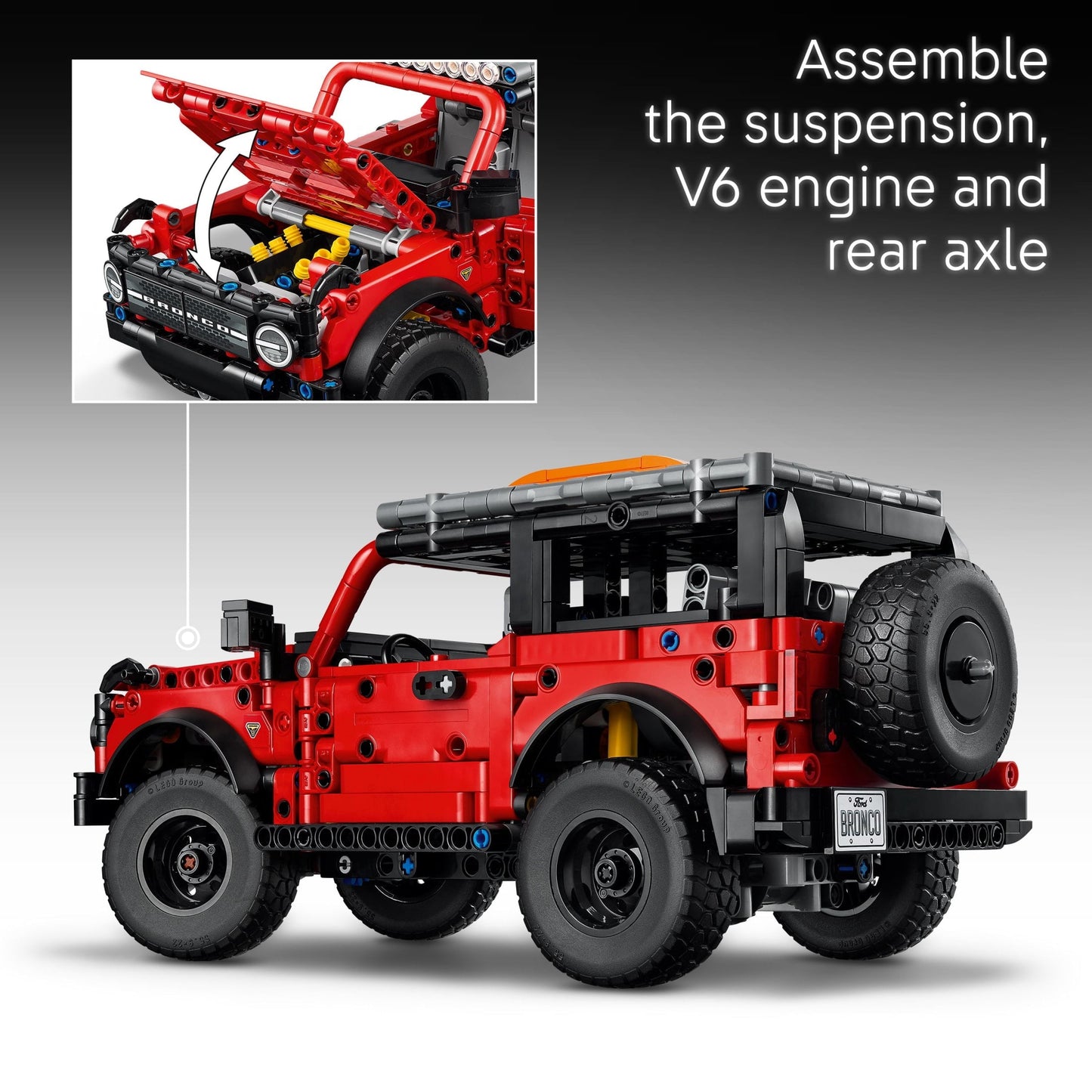 LEGO Technic Ford Bronco Kids Toy Car - Building Toy for Boys and Girls, Ages 10+ - Car Toy and Model Kit - Gift for Christmas - Authentic Ford Bronco Trim & Details - 42213