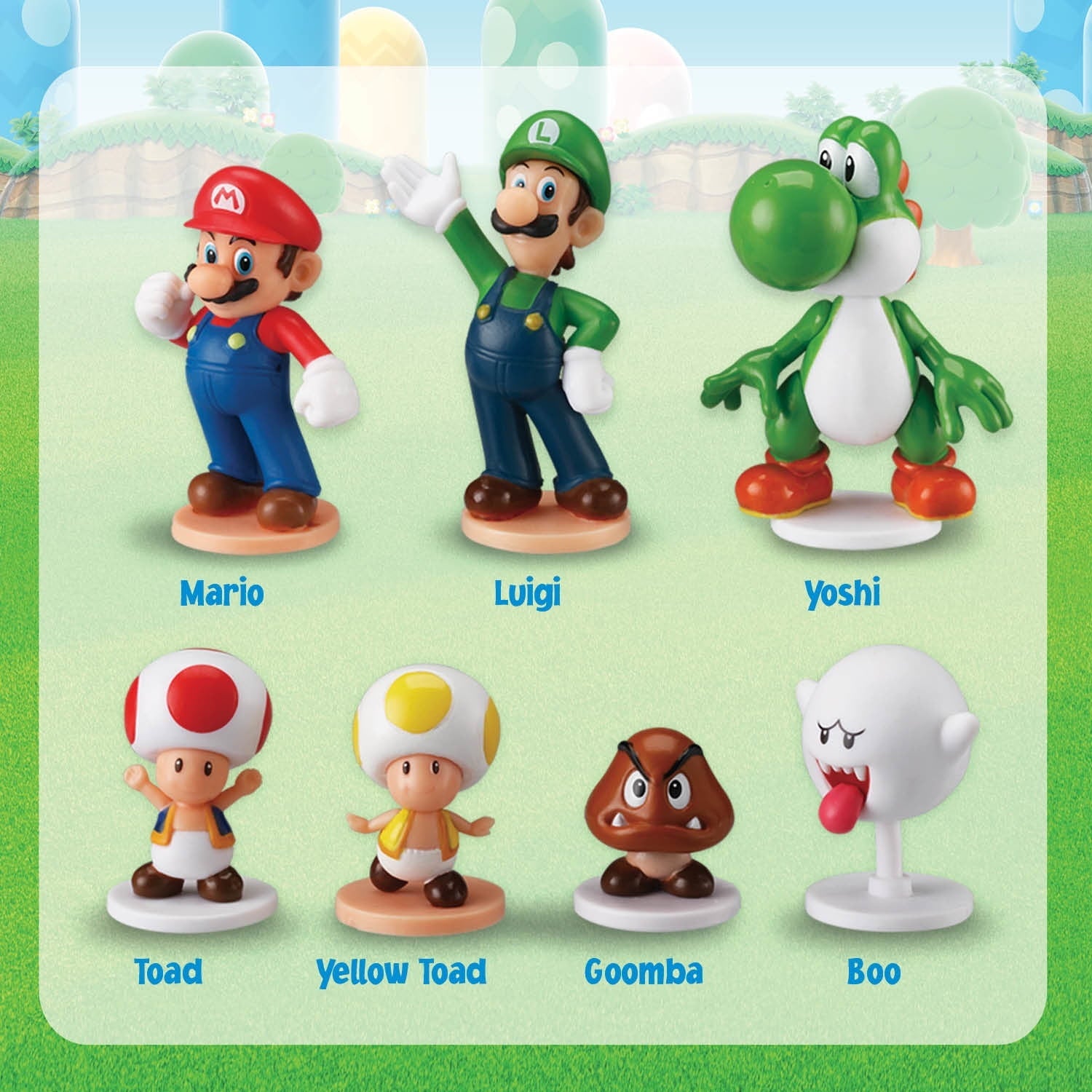 Epoch Games Super Mario Blow Up! Shaky Tower Balancing Game, Tabletop Skill and Action Game with Collectible Super Mario Action Figures