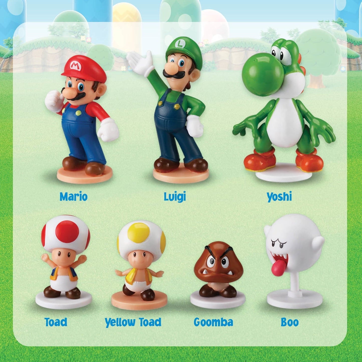 Epoch Games Super Mario Blow Up! Shaky Tower Balancing Game, Tabletop Skill and Action Game with Collectible Super Mario Action Figures