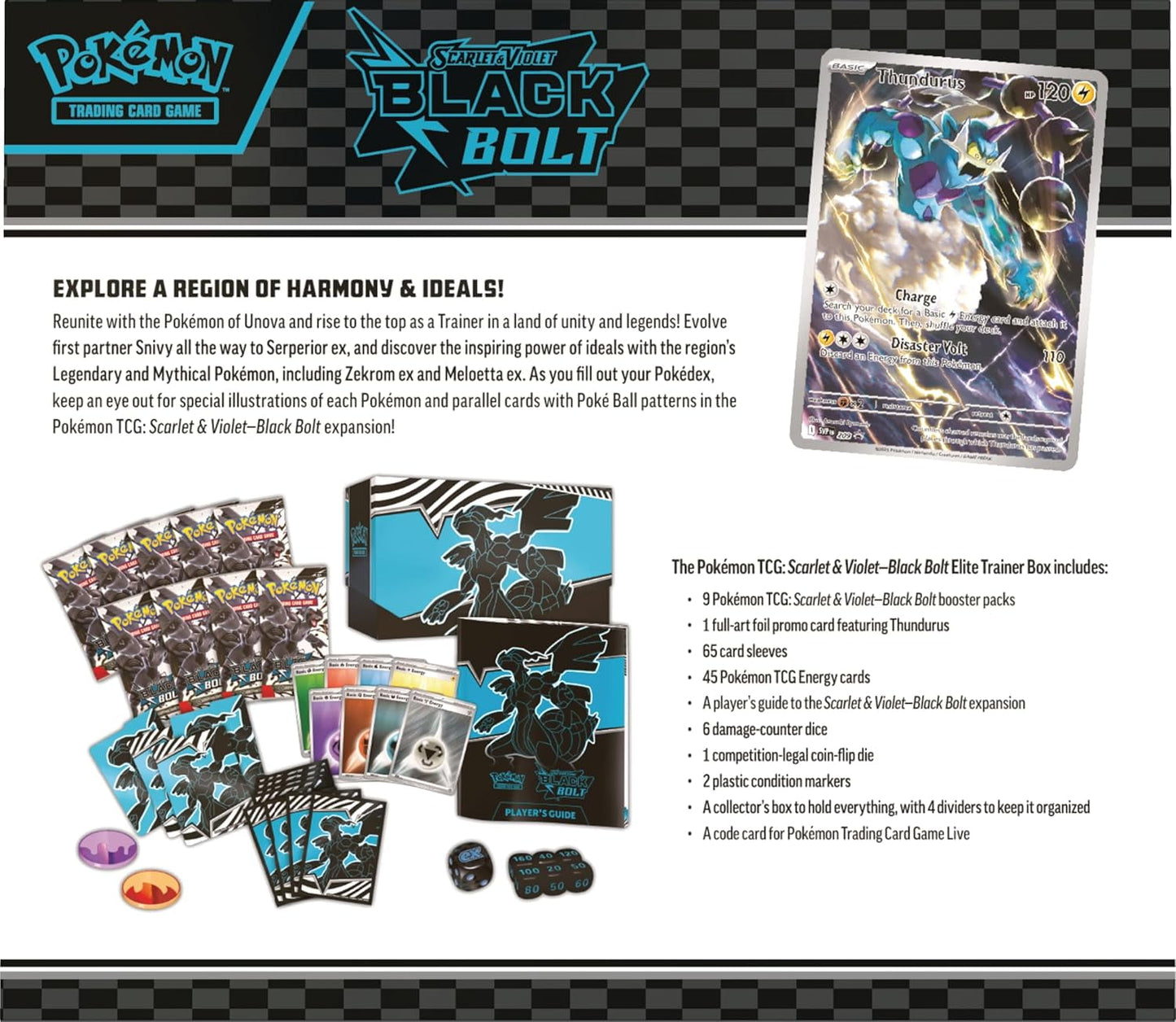 Pokemon Trading Card Games Scarlet & Violet 10.5 Black Bolt Elite Trainer Box