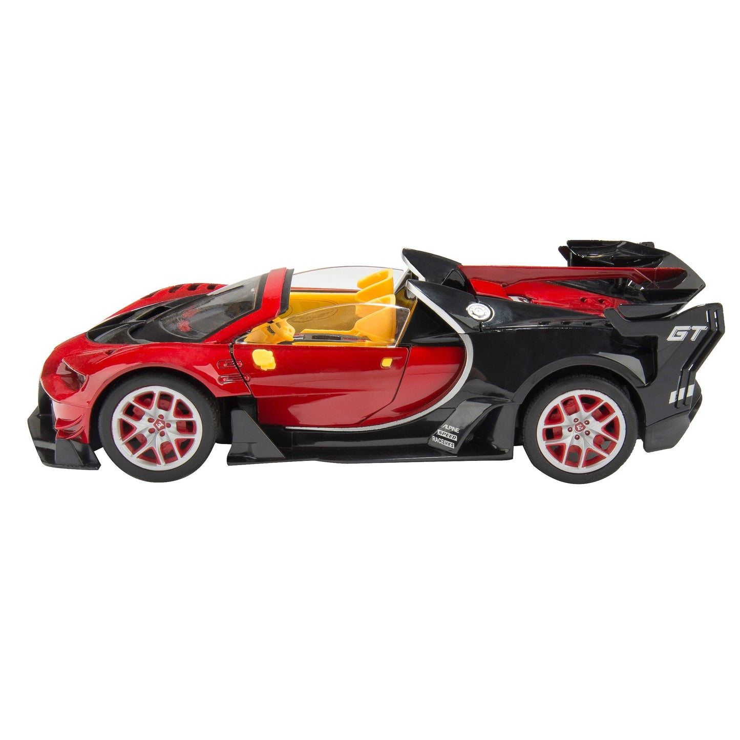 Remote Control Car, 1:14 Scale Rechargeable High Speed Racing Car with Lights, Ideal Christmas Toy RC Car Gift for Boys and Girls