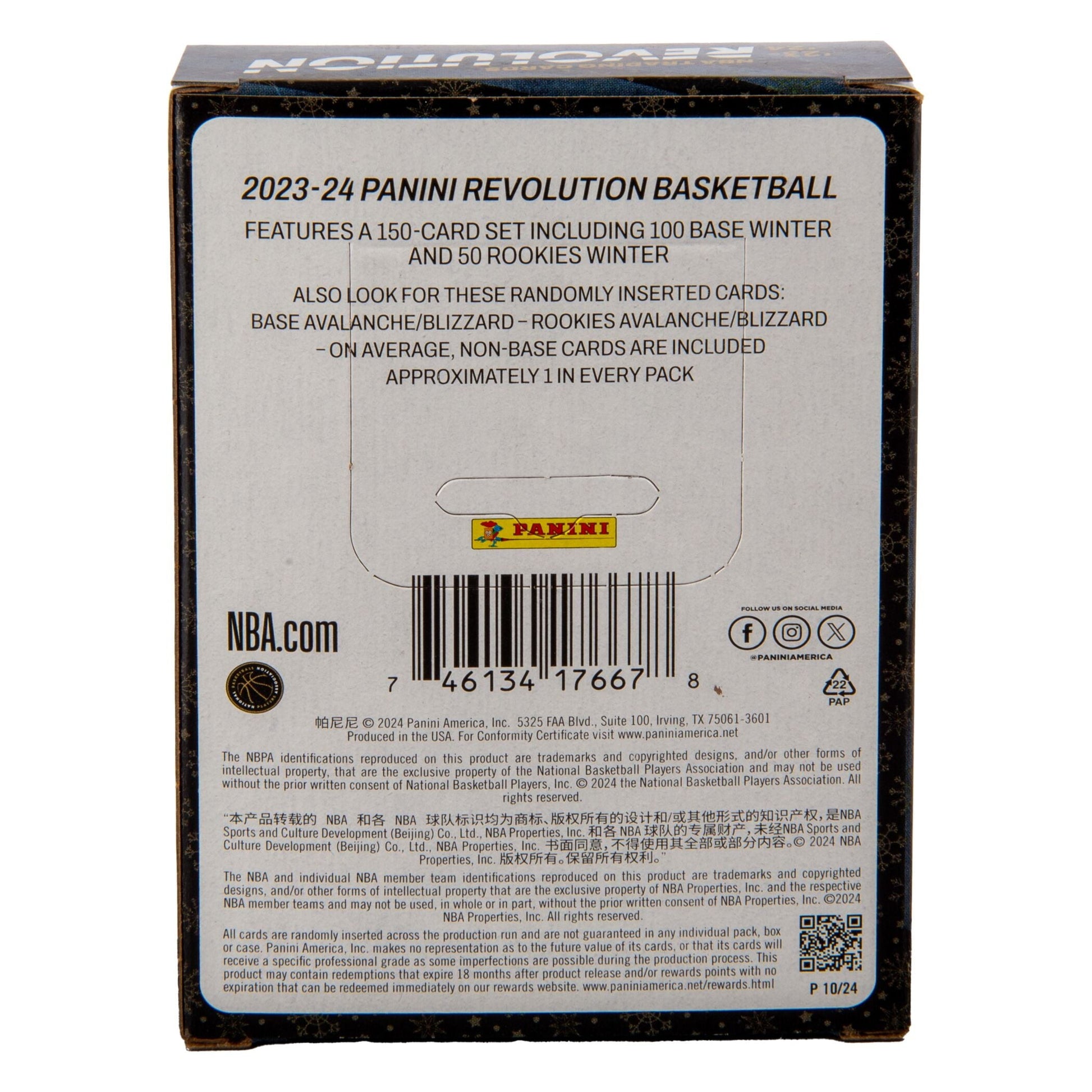 2023-24 Panini Revolution Basketball Trading Cards Tin