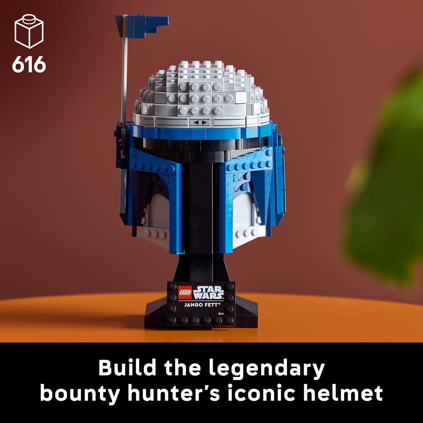 LEGO Star Wars Jango Fett Helmet - DIY Model Kit For Adults 18+ - Collectible Building Set - Room Decor Idea For Attack of the Clones Fans - Unique Gift Idea for Men and Women - 75408