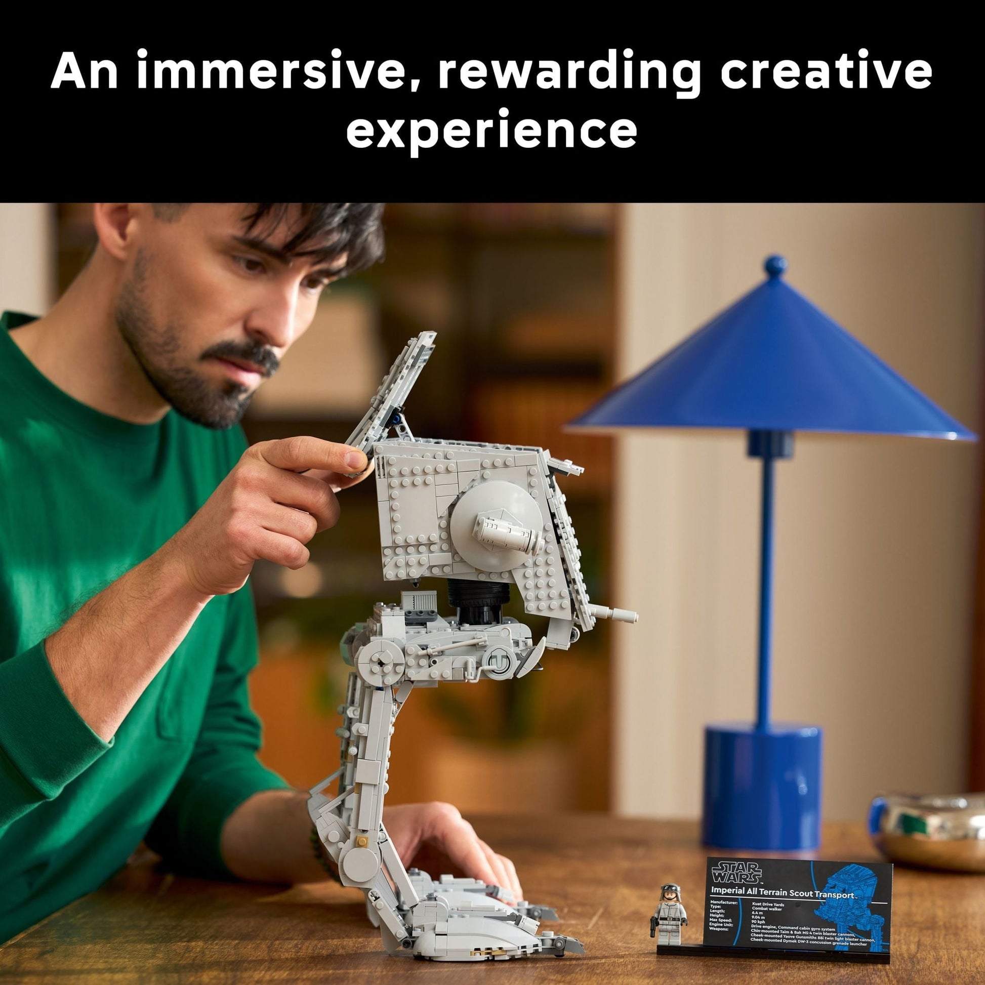 LEGO Star Wars AT-ST Walker Building Set - Adult Building Blocks for Fans, Ages 18+ - Imperial Forces Collectible Model Kit - Star Wars Gift Idea for Men & Women - 75417