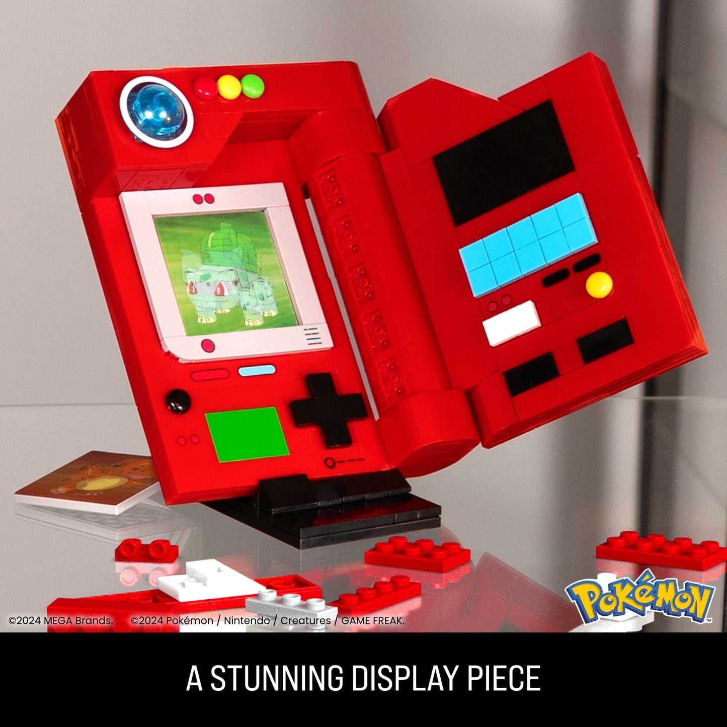 MEGA Pokémon Kanto Region Pokédex Building Kit (322 Pieces) for Collectors, Plastic