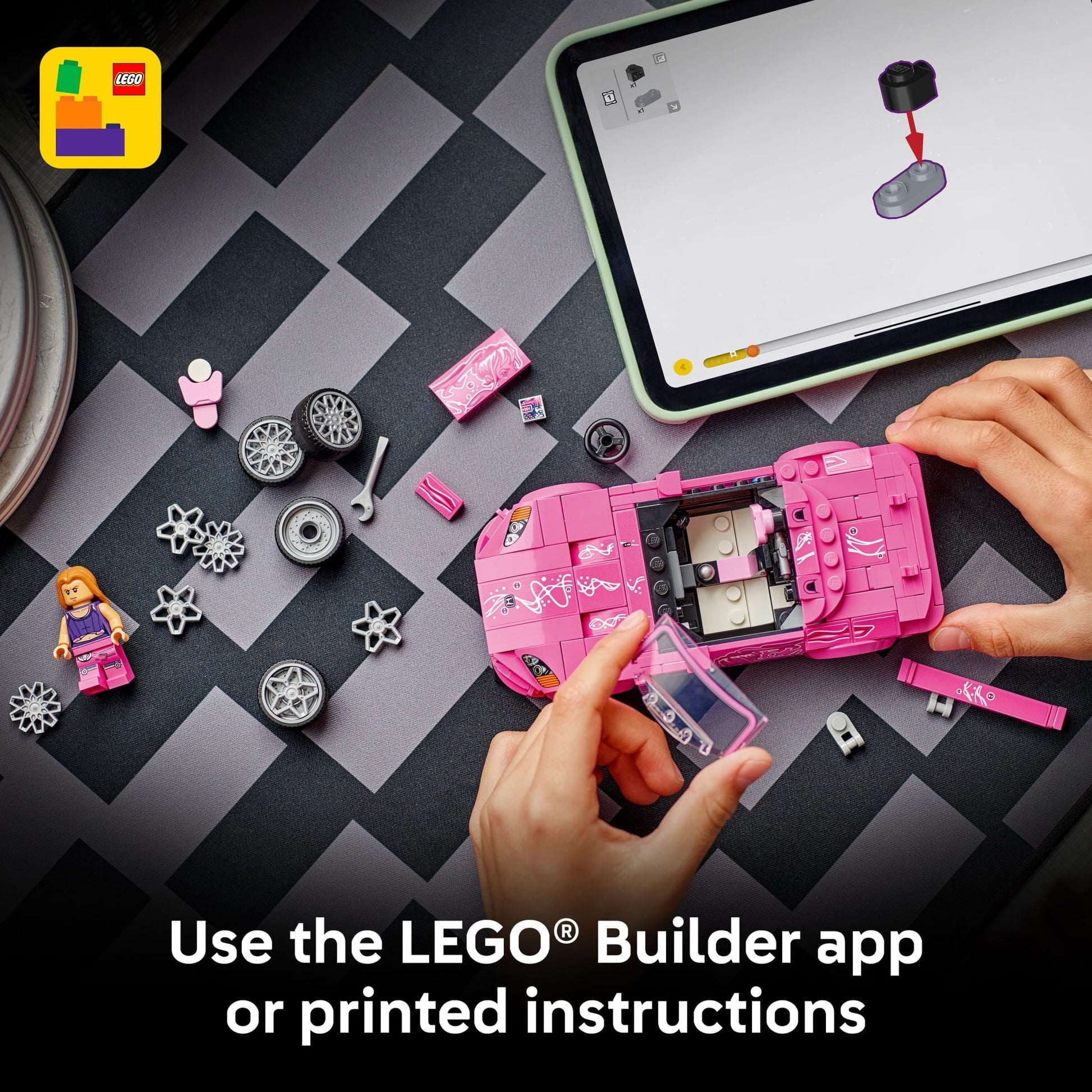 LEGO Speed Champions 2 Fast 2 Furious Honda S2000 Car Toy for Kids, Boys, and Girls, Ages 9+ - Gift for Christmas for Race Car and Movie Fans - Includes Suki Minifigure - 77241