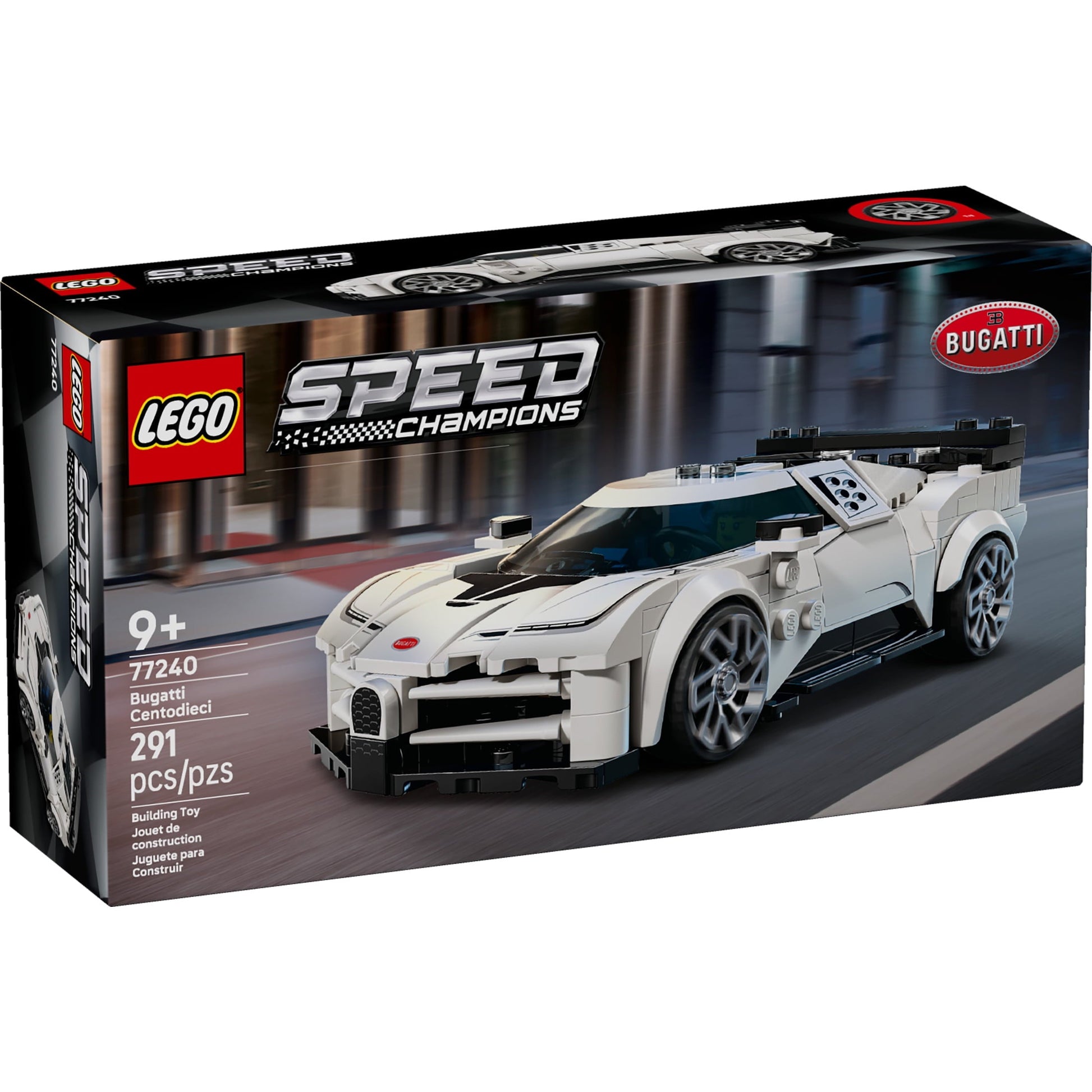 LEGO Speed Champions Bugatti Centodieci Hyper Sports Car Toy - Model Kit & Pretend Play Toy for Boys & Girls, Ages 9+ - Italian Model Car Kit for Racing Fans - Gift Idea for Birthdays - 77240