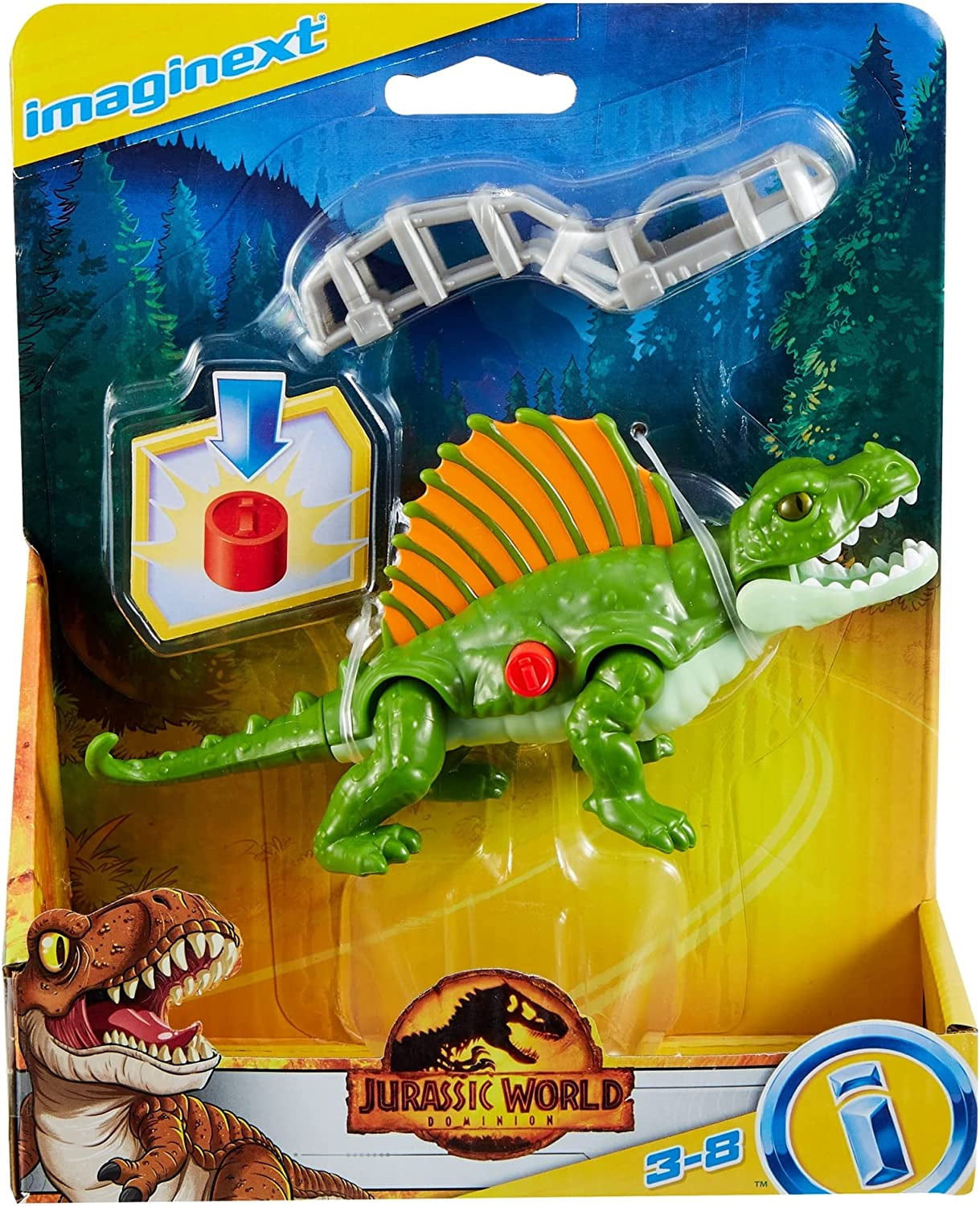 Imaginext Jurassic World Dominion, Multicolor, 3–8 years, 7.50 x 6.40\", 0.39 lb