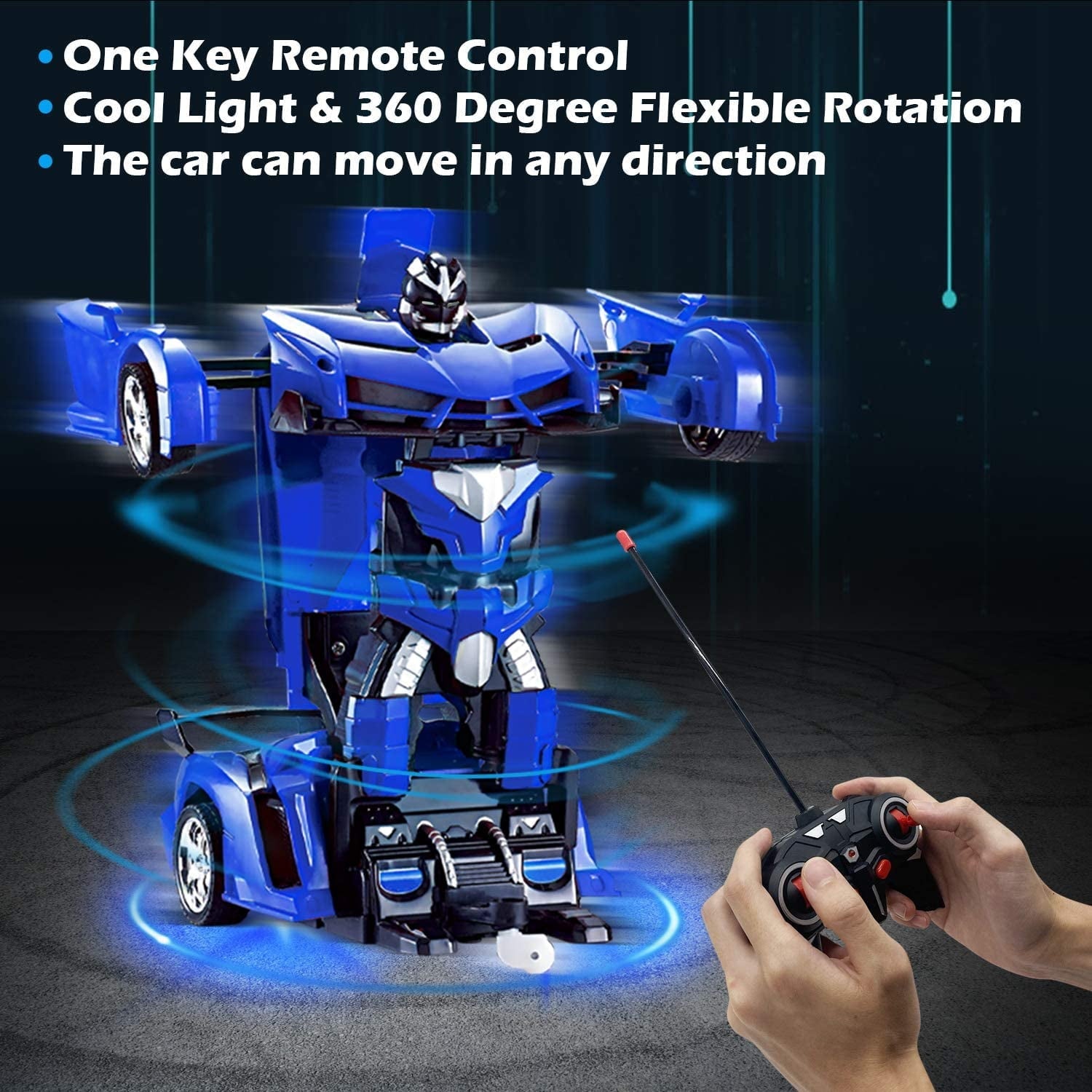 Remote Control Cars, Transform Car Robot, RC Cars for Kids, Boys Gifts Ages 4 5 6 7 8 9 10 11 Year Old Gift