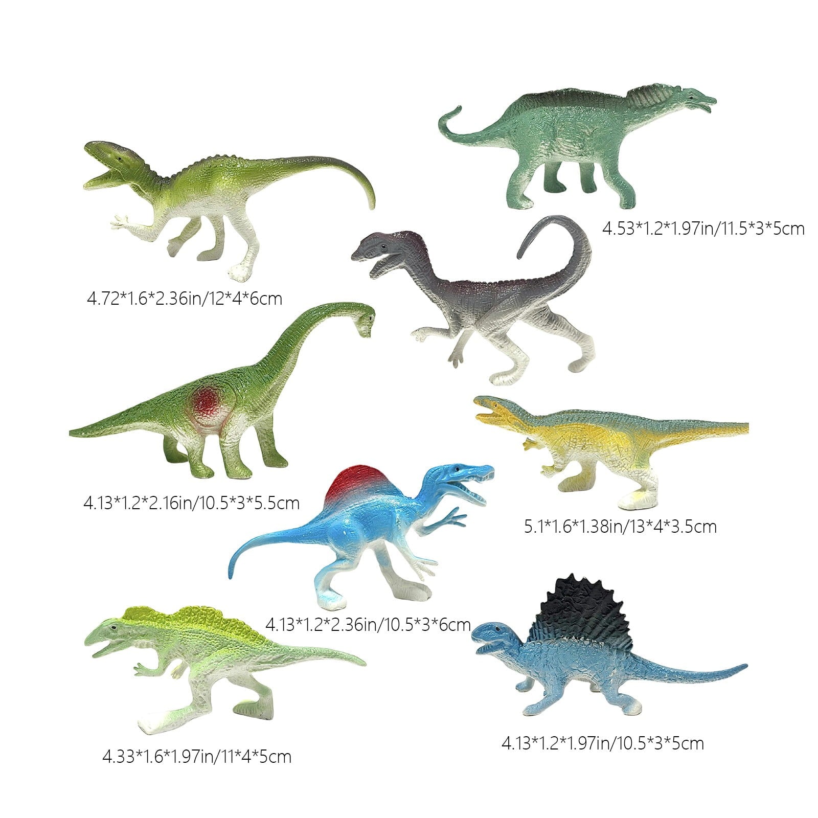 Preschool Dinosaur Toys,Plastic Mini Dinosaur Figure Toy Set,Mini Education Dinosaur Animals Toys,Birthday Christmas Gift for Kids over 2 Years Old