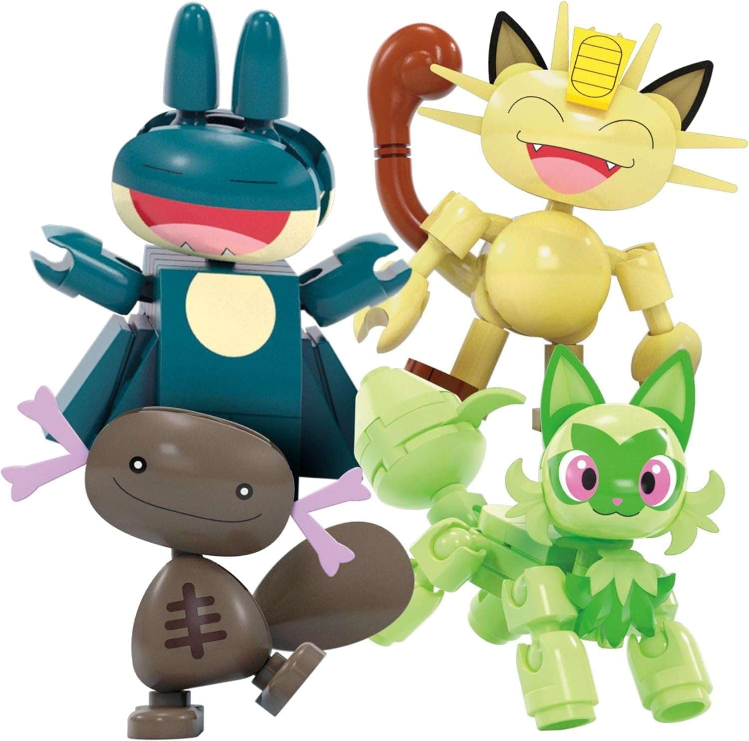 Mega Construx Pokemon Ferris Wheel Fun Set with 393 Pieces, 4 Posable Characters, 5+ Inches Tall