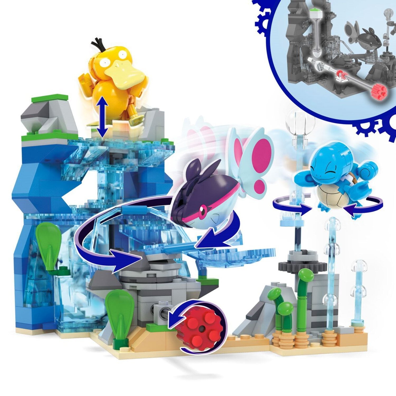 Mega Construx Collectible Pokemon Aquatic Adventure Interlocking Block Building Sets