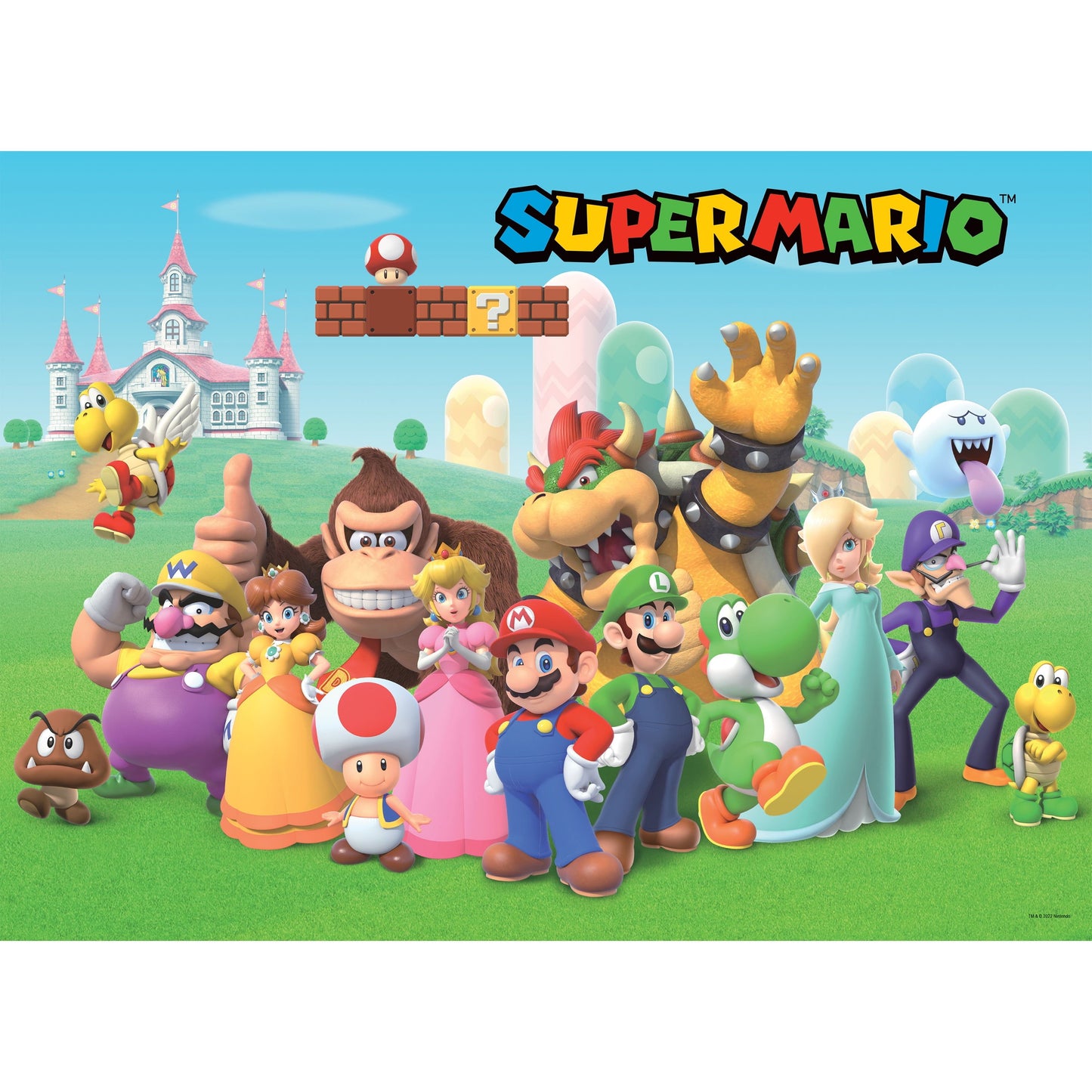 Super Mario "Mushroom Kingdom" 1,000 Piece Jigsaw Puzzle, by Usaopoly