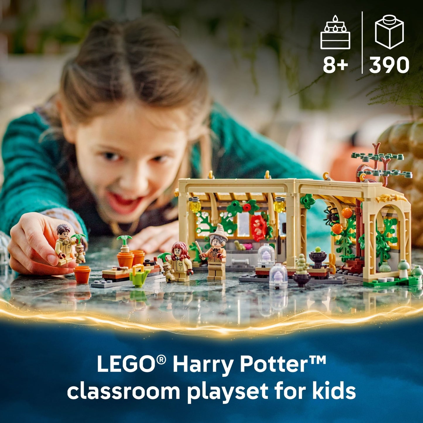 LEGO Harry Potter Hogwarts Castle: Herbology Class Kids Toy - Building and Learning Toy for Pretend Play - Gift for Christmas - Harry Potter Collectible for Boys and Girls, Ages 8+ - 76445