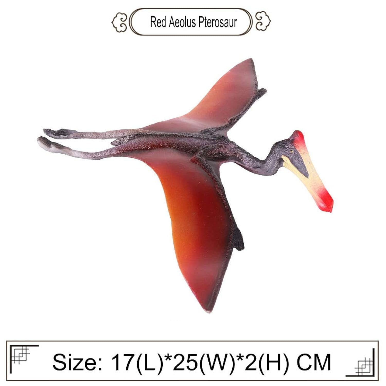 Holzlrgus Dinosaur Toy Realistic Psittacosaurus Animal Figures Science Project, Cake Topper, Early Educational Toys Birthday for Toddlers Kids Age 3 4 5