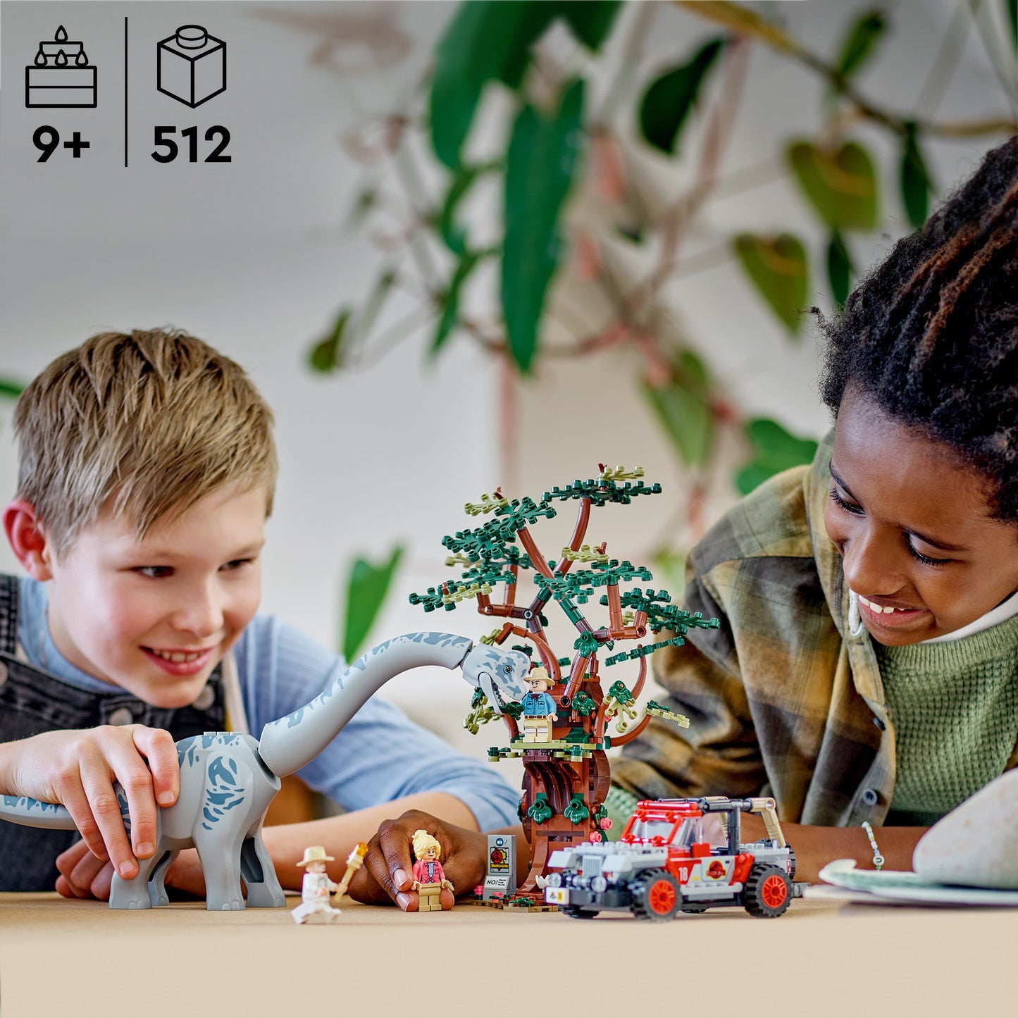 LEGO Jurassic World Brachiosaurus Discovery 76960 Jurassic Park 30th Anniversary Dinosaur Toy, Featuring a Large Dinosaur Figure and Brick Built Jeep Wrangler Car Toy, Fun Gift Idea for Kids Ages 9+