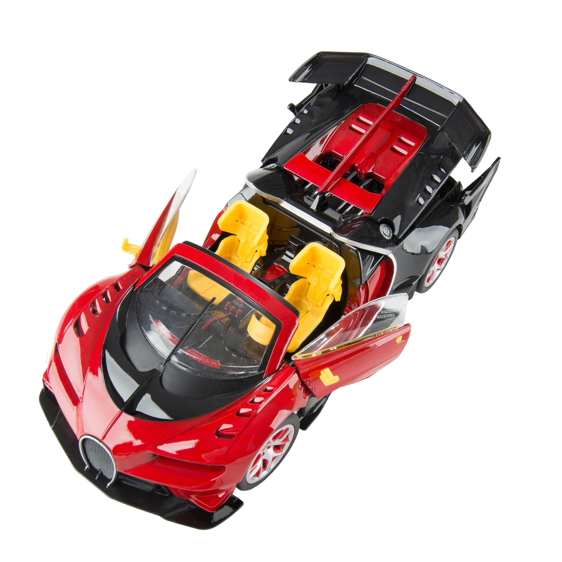 Remote Control Car, 1:14 Scale Rechargeable High Speed Racing Car with Lights, Ideal Christmas Toy RC Car Gift for Boys and Girls