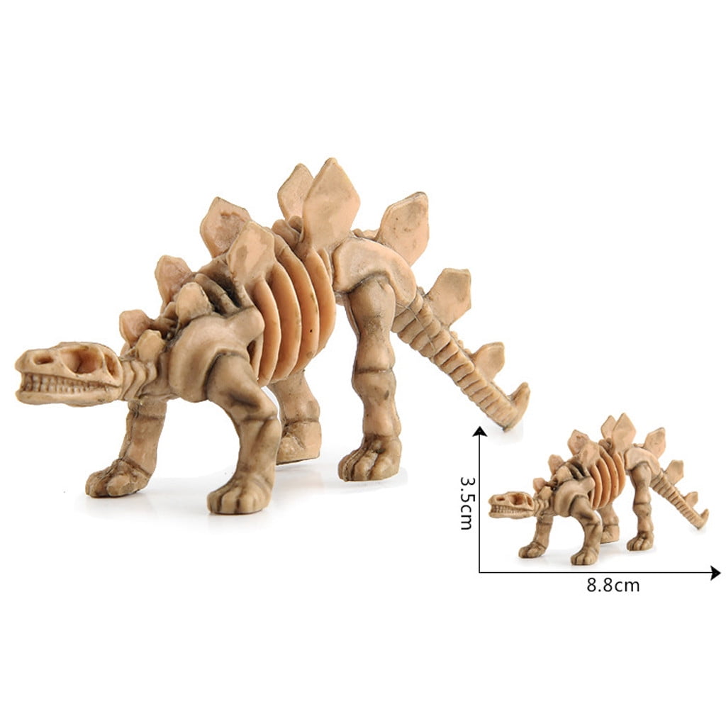 Ke1Clo 12PCS Dinosaur Fossil Skeletons, Assorted Dinosaur Skeleton Toys Small Dinosaur Figures Plastic Dinosaur Party Favors