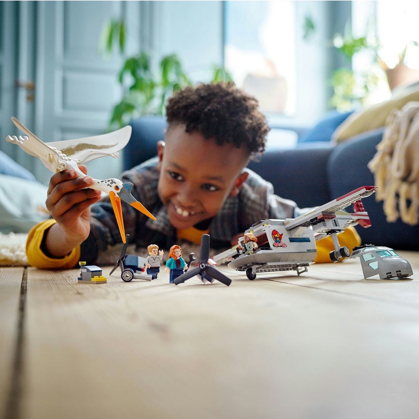 LEGO Jurassic World Quetzalcoatlus Plane Ambush Set 76947, with Dinosaur Toy Figure and Airplane Model, 2022 Movie Inspired