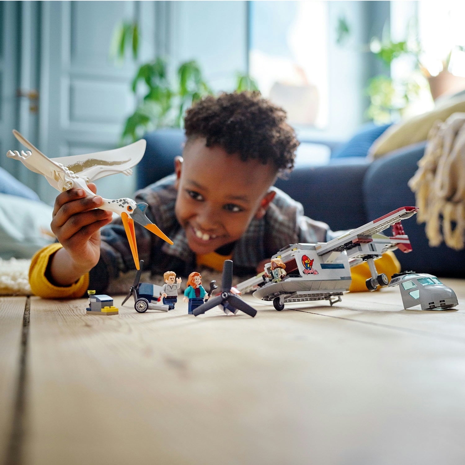 LEGO Jurassic World Quetzalcoatlus Plane Ambush Set 76947, with Dinosaur Toy Figure and Airplane Model, 2022 Movie Inspired