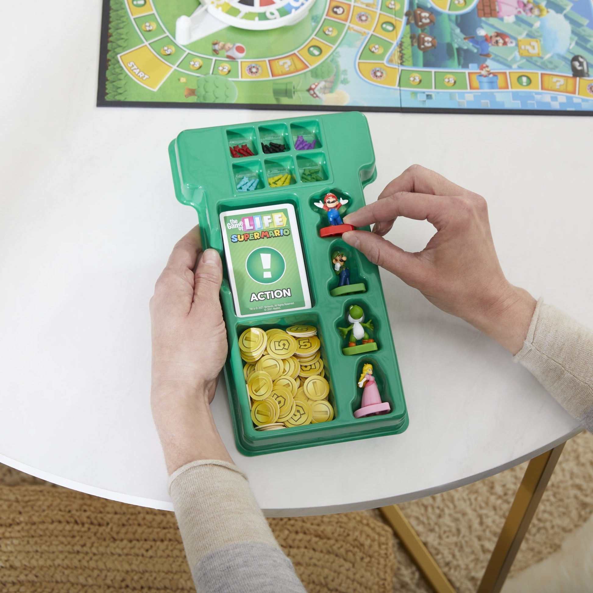The Game of Life: Super Mario Edition Board Game, Kids Ages 8+, Play Minigames, Collect Stars