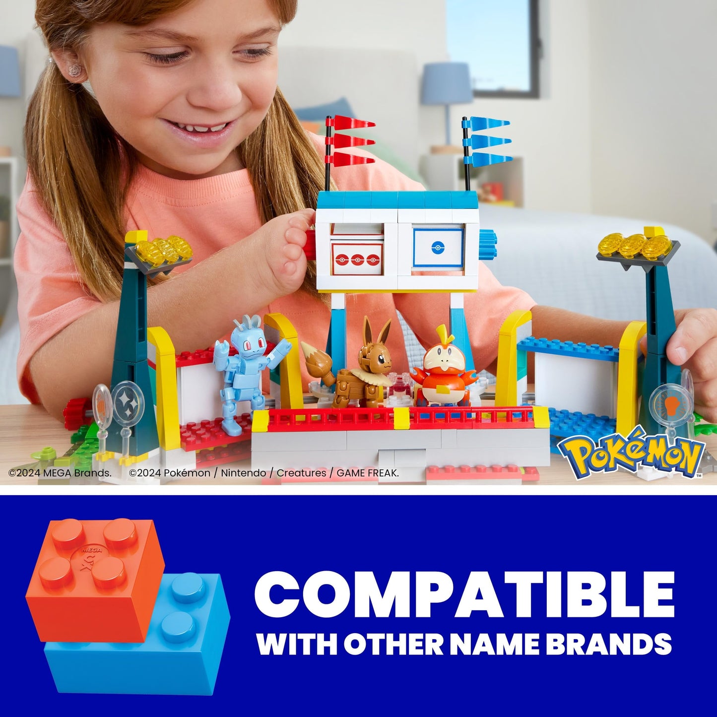 MEGA Brands - Pokemon Training Stadium Building Toy Kits