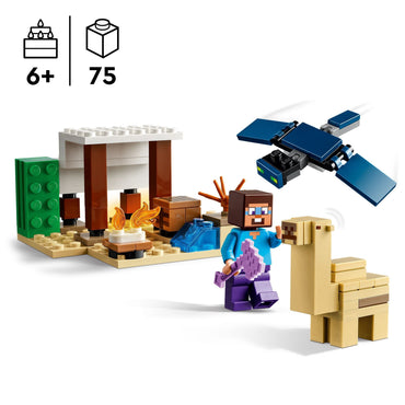 LEGO Minecraft Gift Set - 5 epic sets with 15 characters in 1 Box: Steve’s Desert Expedition, The Armory, The Nether Lava Battle, The Illager Desert Patrol, and The Lush Cave Fight - 66805