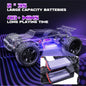 DEERC 200E 1:10 Large 3S Brushless Motor High Speed RC Cars for Adults, 4X4 Fast RC Trucks W/Extra Shell LED Headlight, 60KM/H, All Terrain Remote Control Car, Offroad Monster Truck for Boys,2 Battery